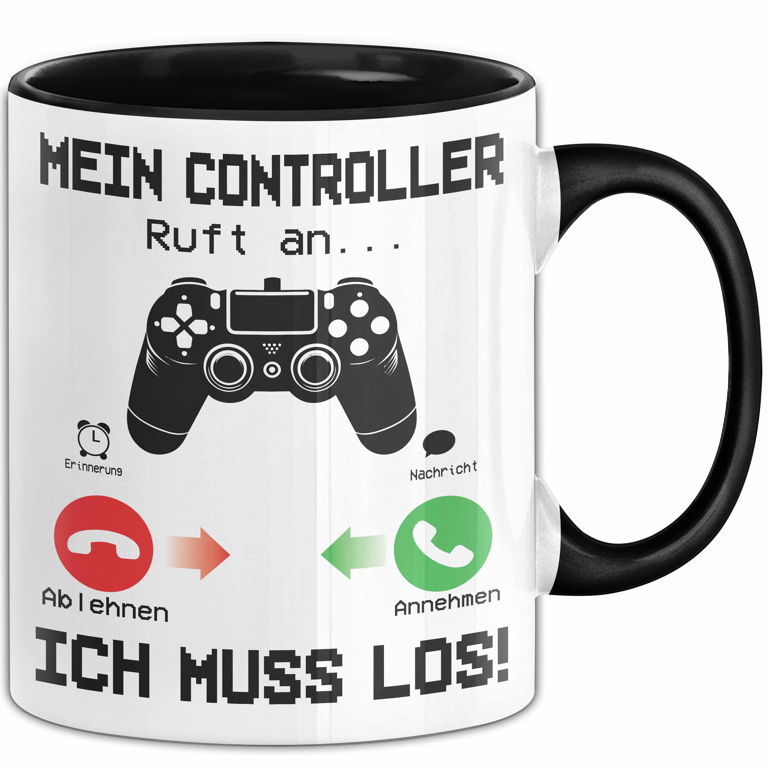 Tasse Mein Controller Ruft An Tasse Geschenk Für Gamer Und Zocker Ich Muss L