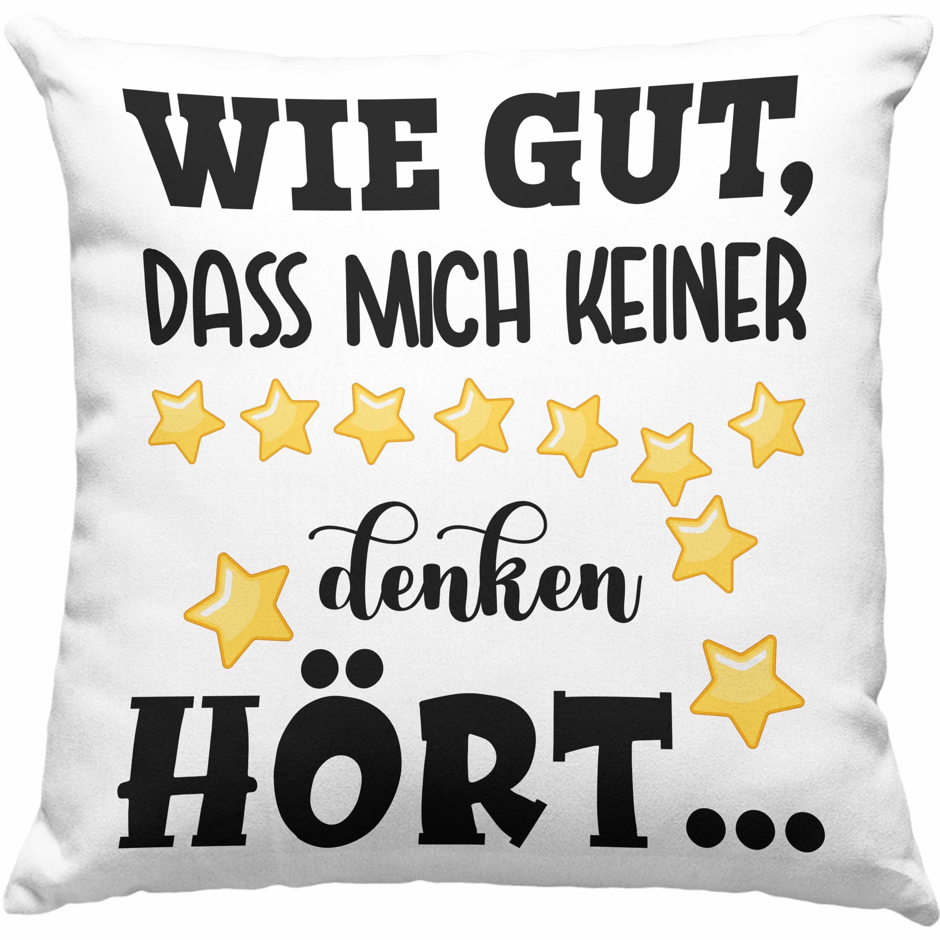 Trendation Dekokissen Trendation Lustiges Kissen Wie Gut Dass Mich