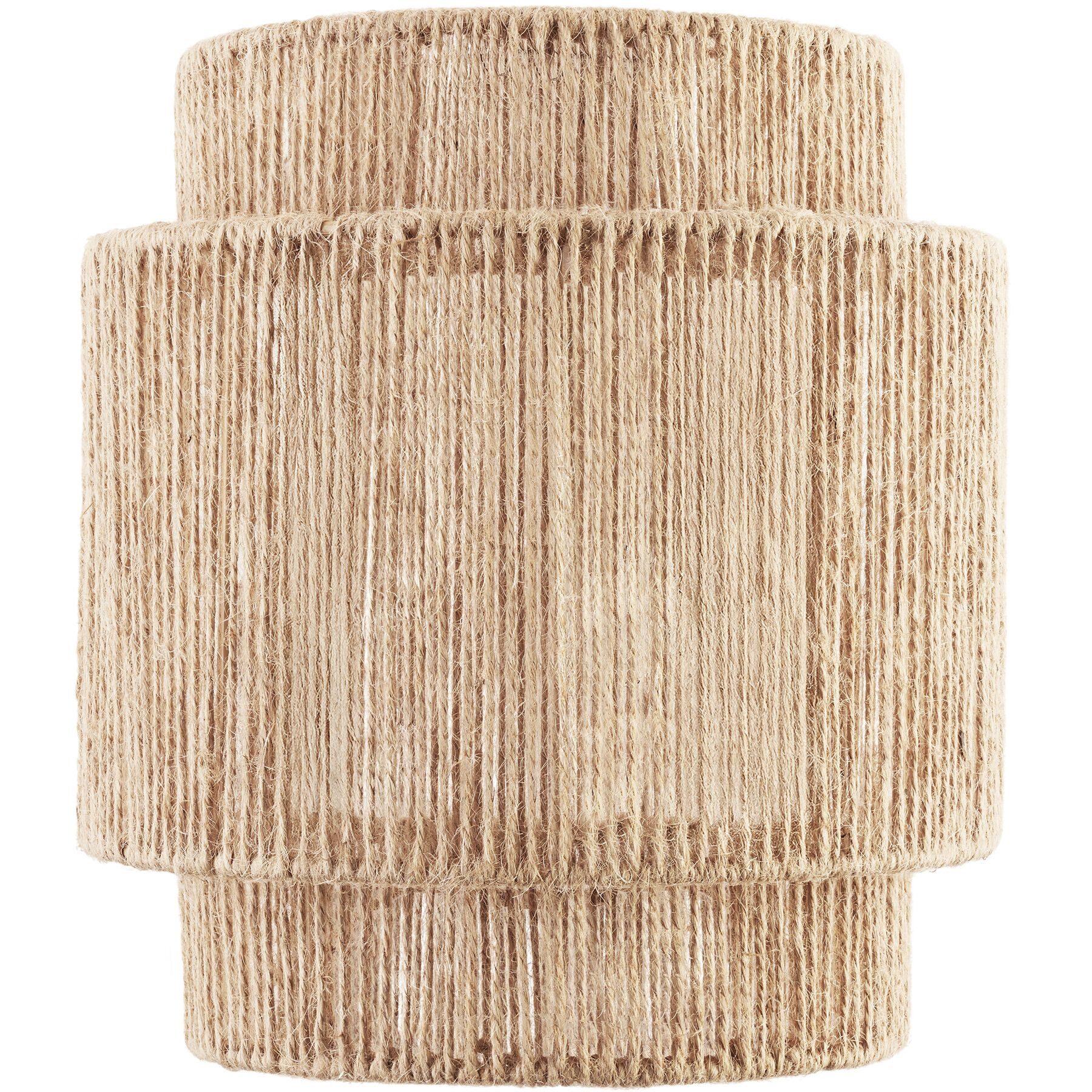 tectake Wandleuchte Lampenschirm inkl. Montagematerial, 23 x 12 x 25,5 cm, Wickeltechnik, 40 W, Stahlgestell