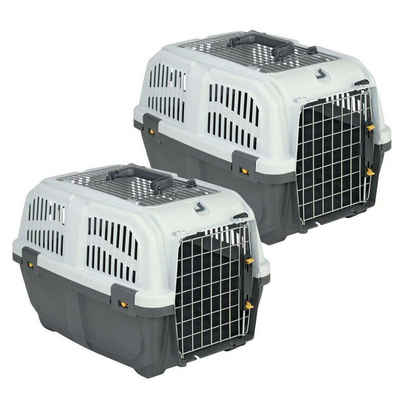 PETGARD Tiertransportbox 2er Sparpack Transportbox Hundebox Katzenbox SKUDO 1 oder 2 OPEN, Katzenbox SKUDO 1 OPEN mit gratis Hundespielzeug