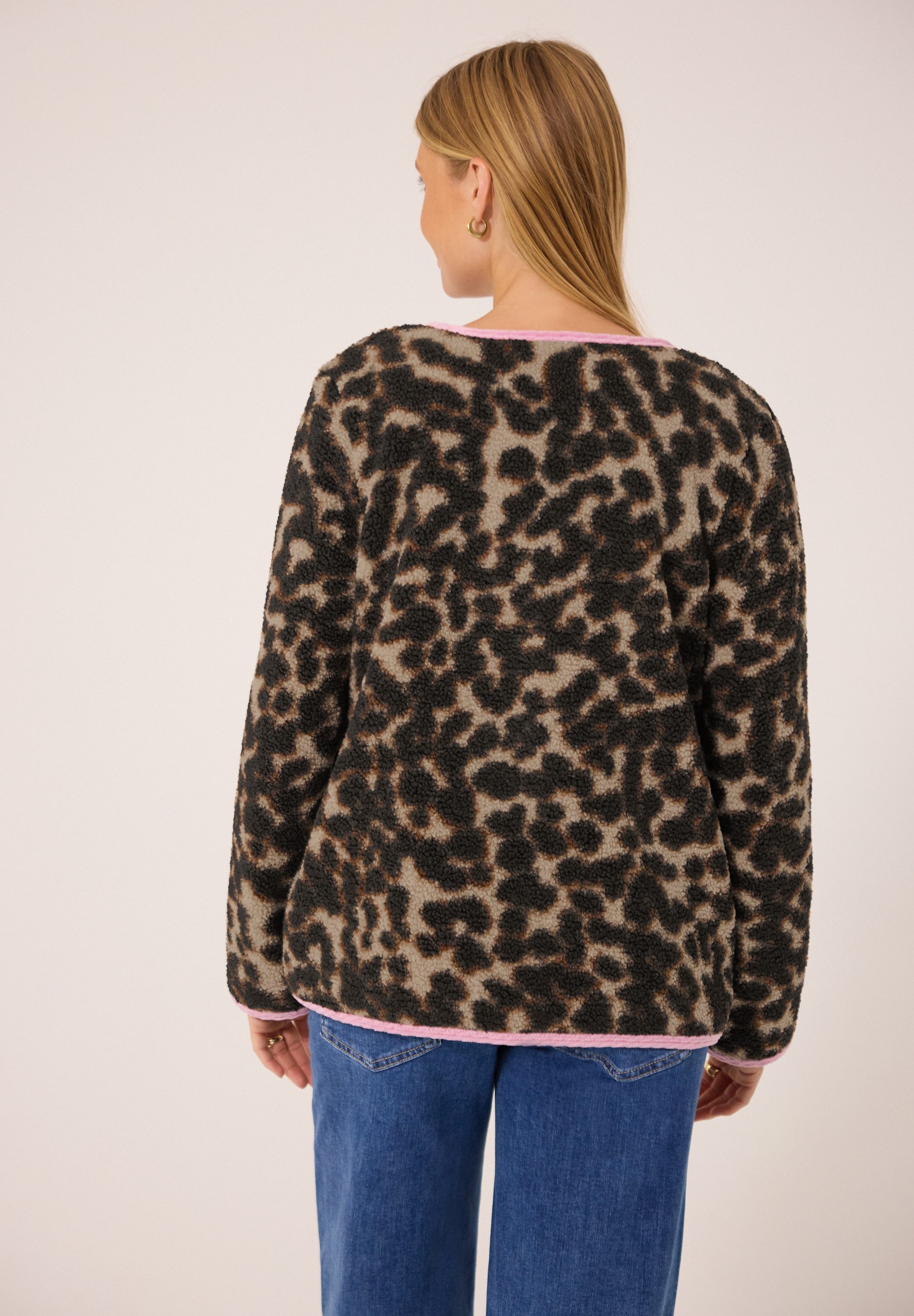 STREET ONE STUDIO Cardigan mit Leomuster