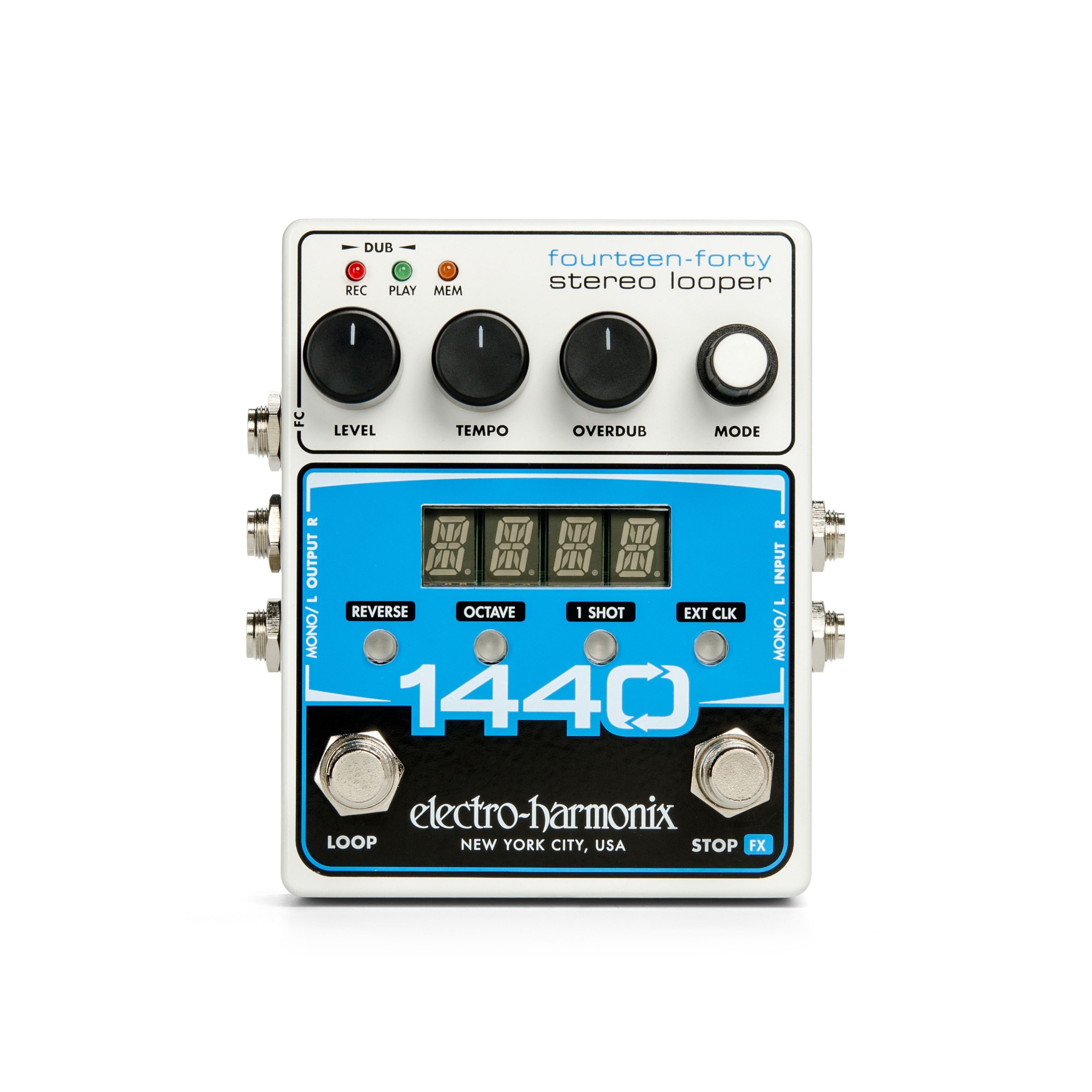 Electro Harmonix Musikinstrumentenpedal, (Effekte, Verzerrer), 1440 Stereo Looper - Verzerrer für Gitarren