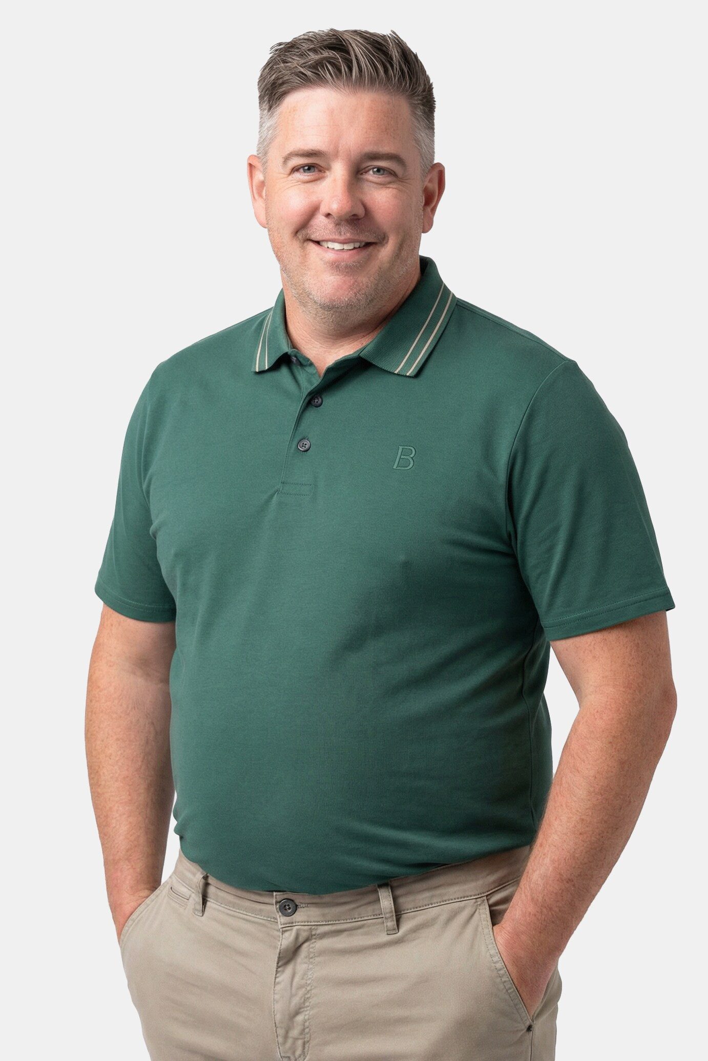 Poloshirt Poloshirt Bauchfit Halbarm