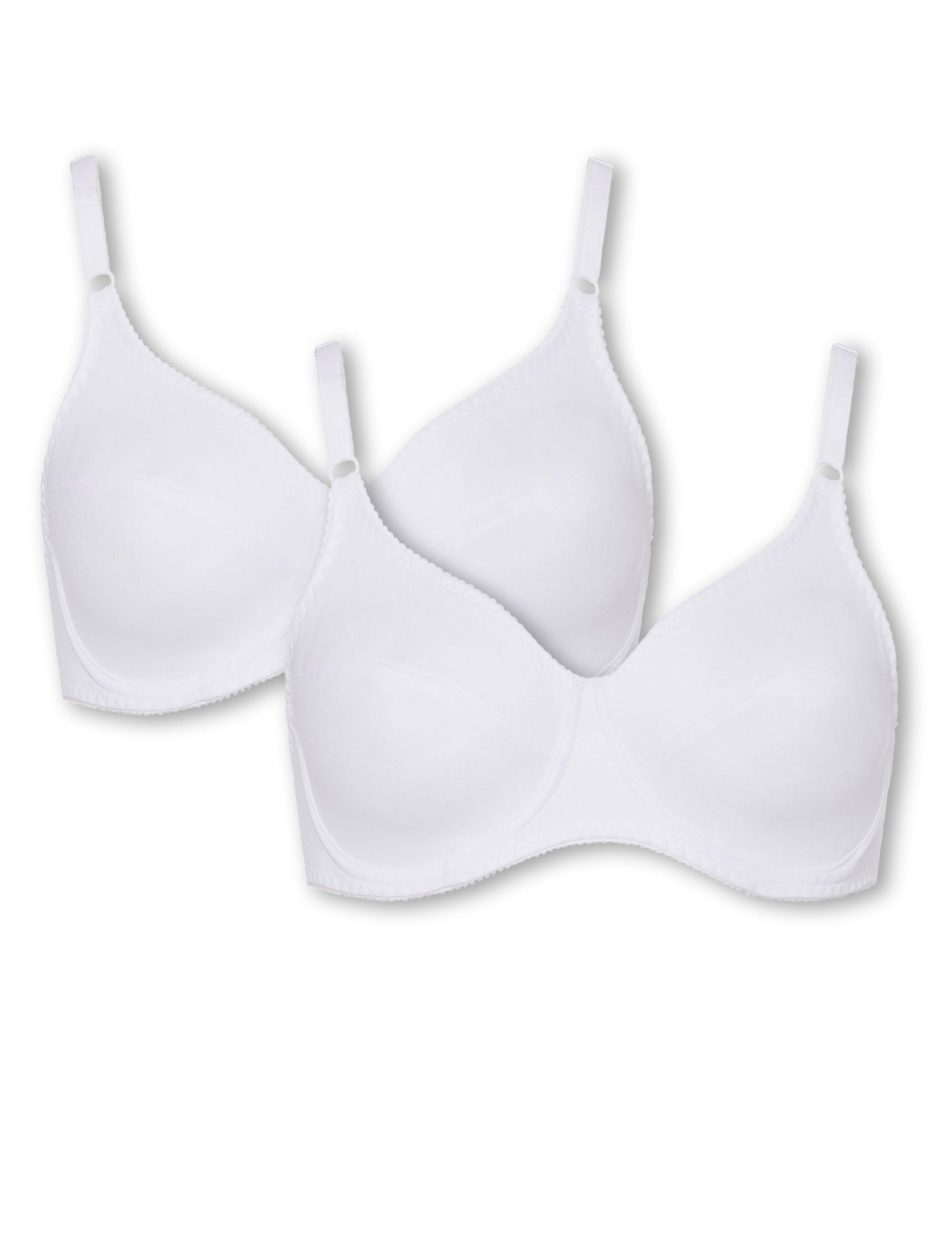 Beedees Bügel-BH Rock'n'Roll W (2-er Pack) (2, 2-tlg., 2) aus Baumwolle, mit Bügel