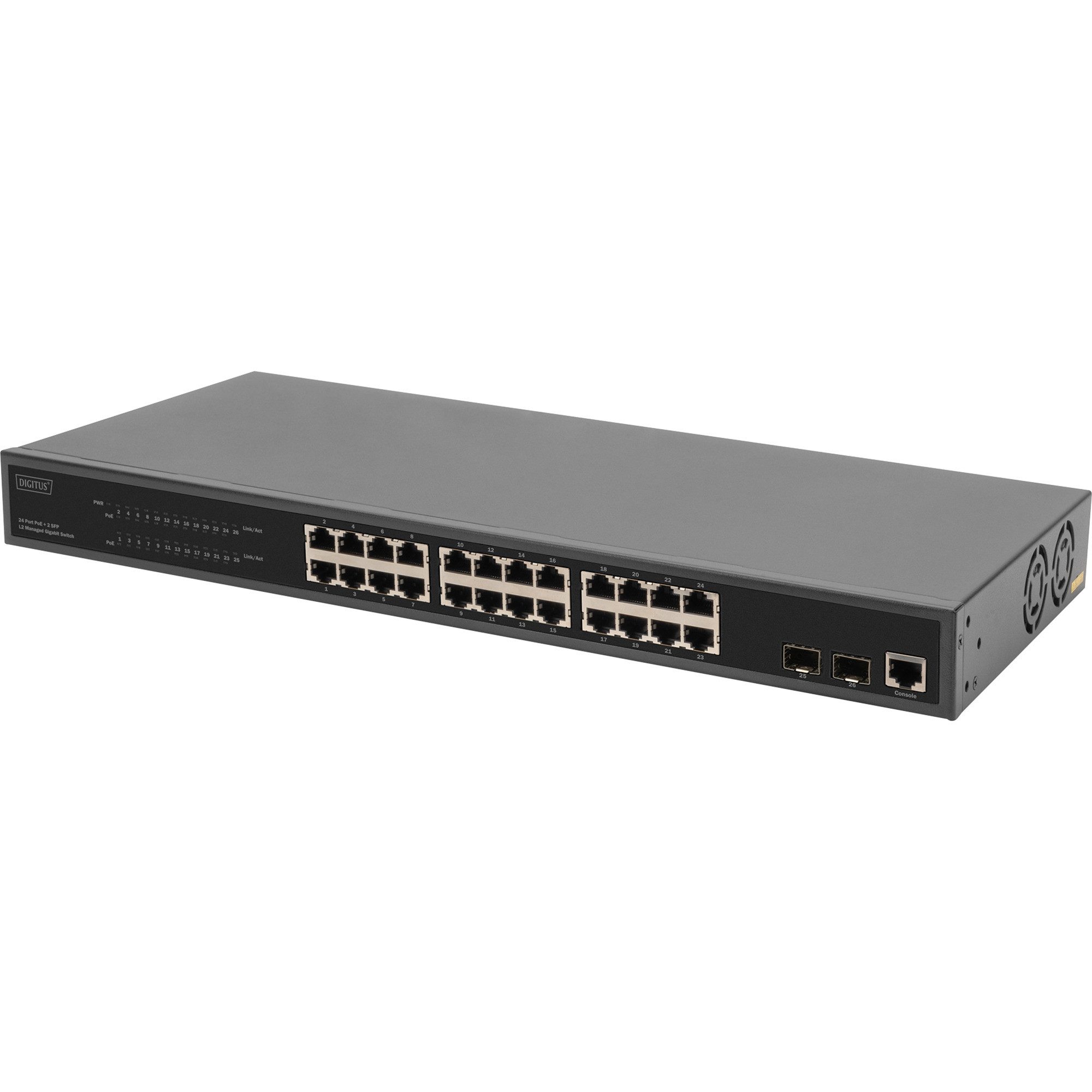 Digitus 24-Port Gigabit DN-95359 PoE-Switch Netzwerk-Switch