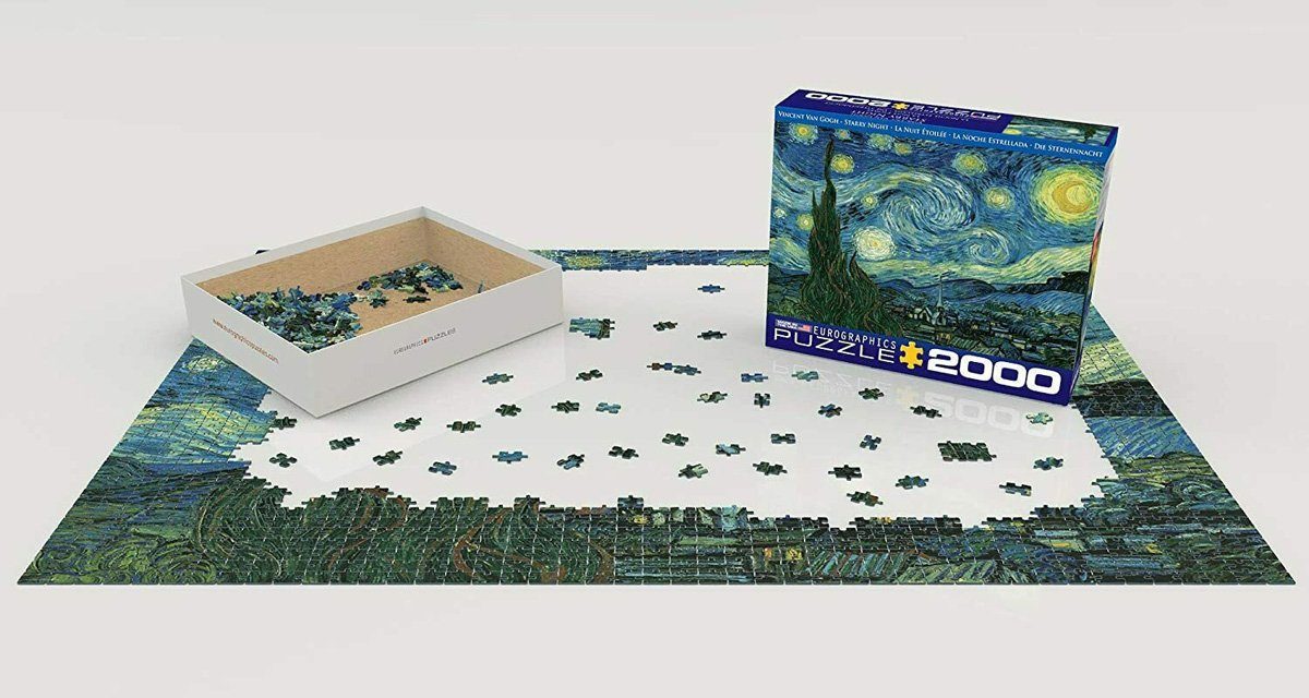 empireposter Puzzle Format cm, Gogh Sternennacht Puzzleteile - Puzzle - Teile Vincent van 2000 67,6x96,8