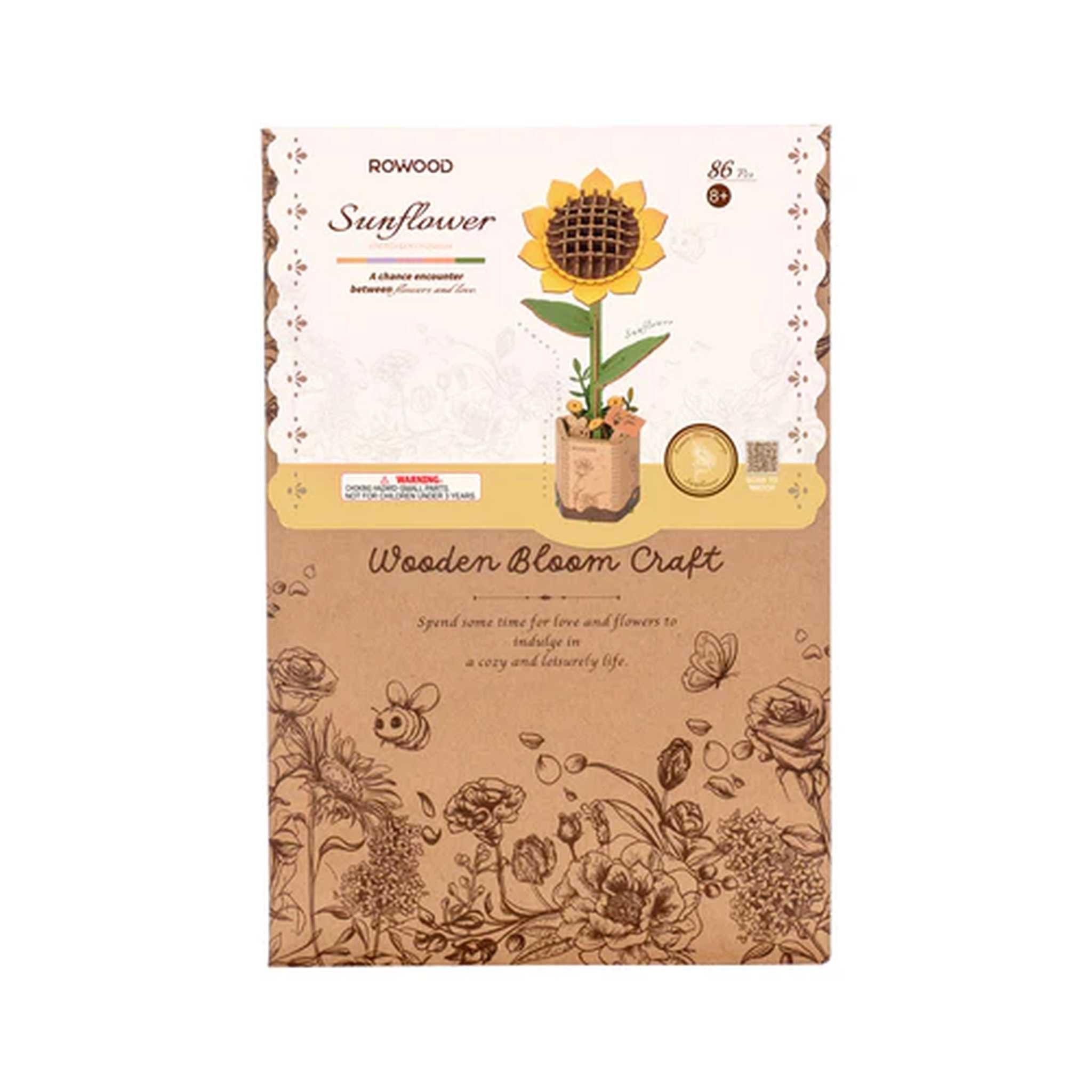 Robotime 3D-Puzzle TW011 - Sonnenblume (Rowood), günstig online kaufen