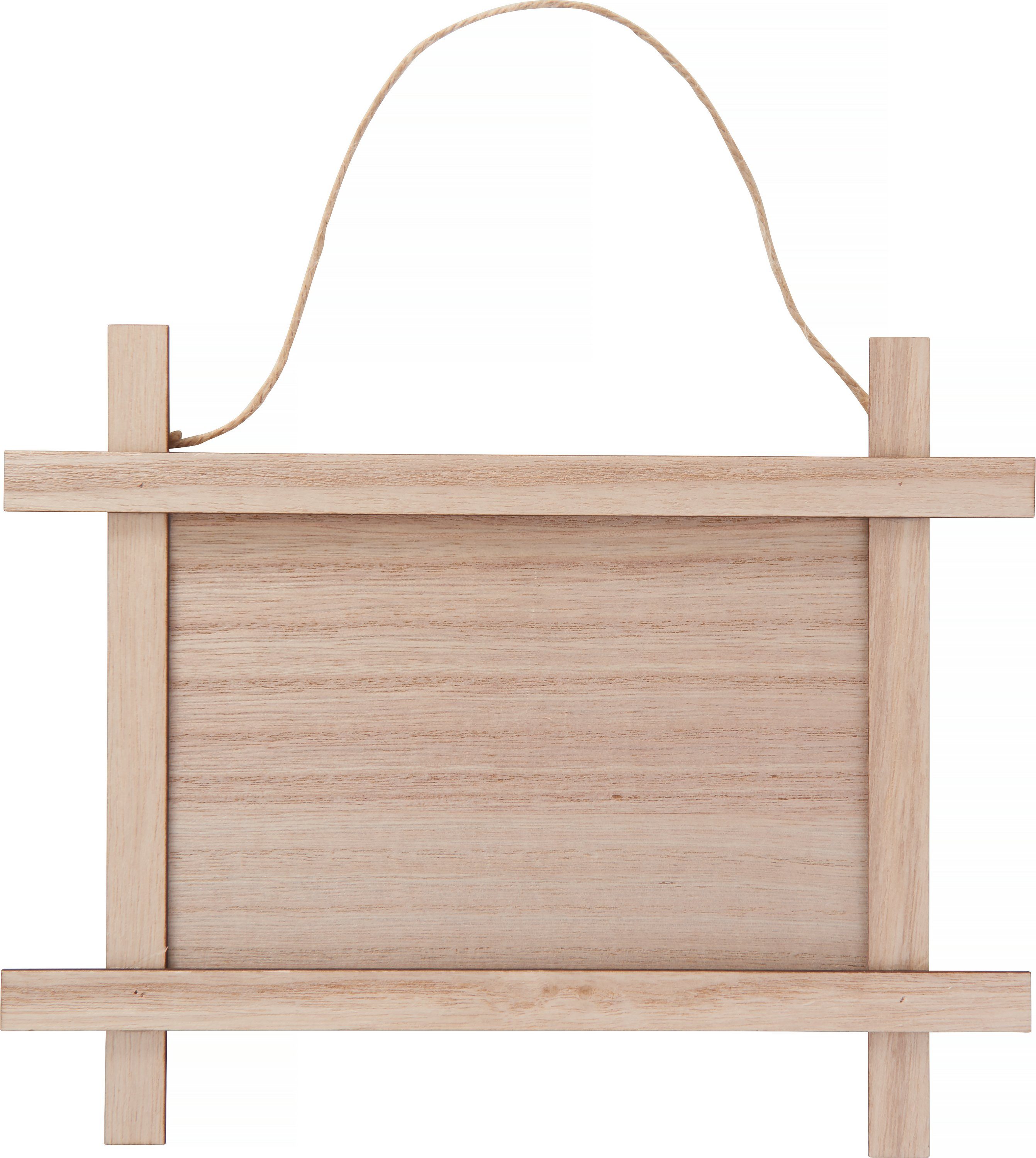 VBS Wanddekoobjekt Holz-Schild, 24,8 cm x 20 cm