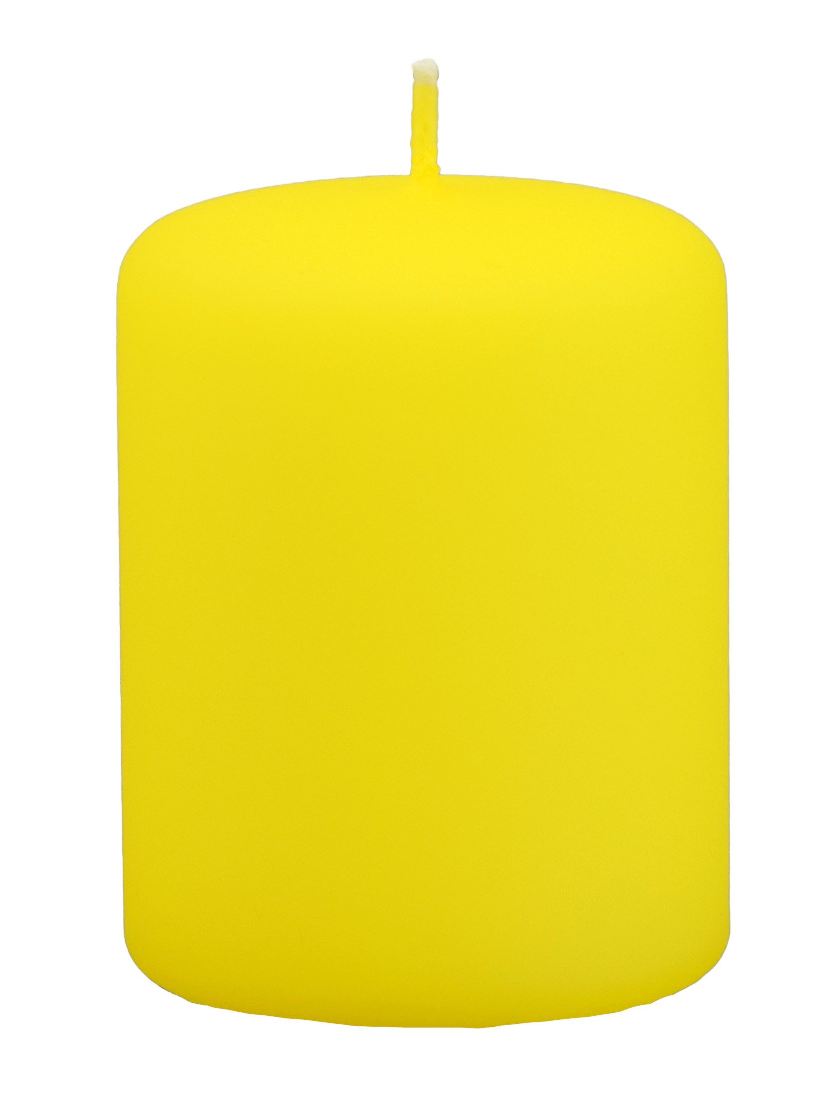 Kopschitz Kerzen Stumpenkerze Stumpenkerzen Samt-Lack Limoncello 4er Set
