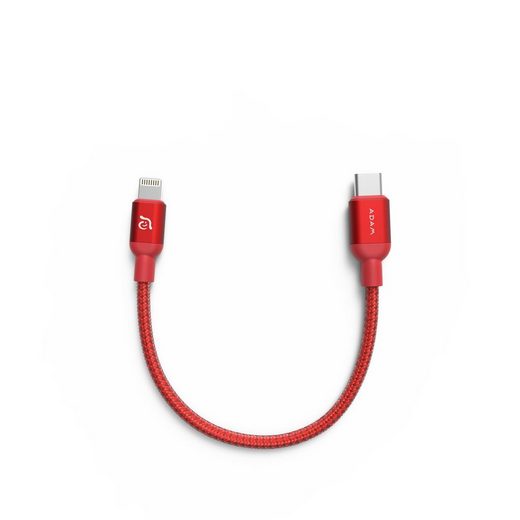 ADAM elements »Adam Elements PeAk II C20B USB-C to Lightning Cable 20cm Rot MFI zertifiziert« Lightningkabel