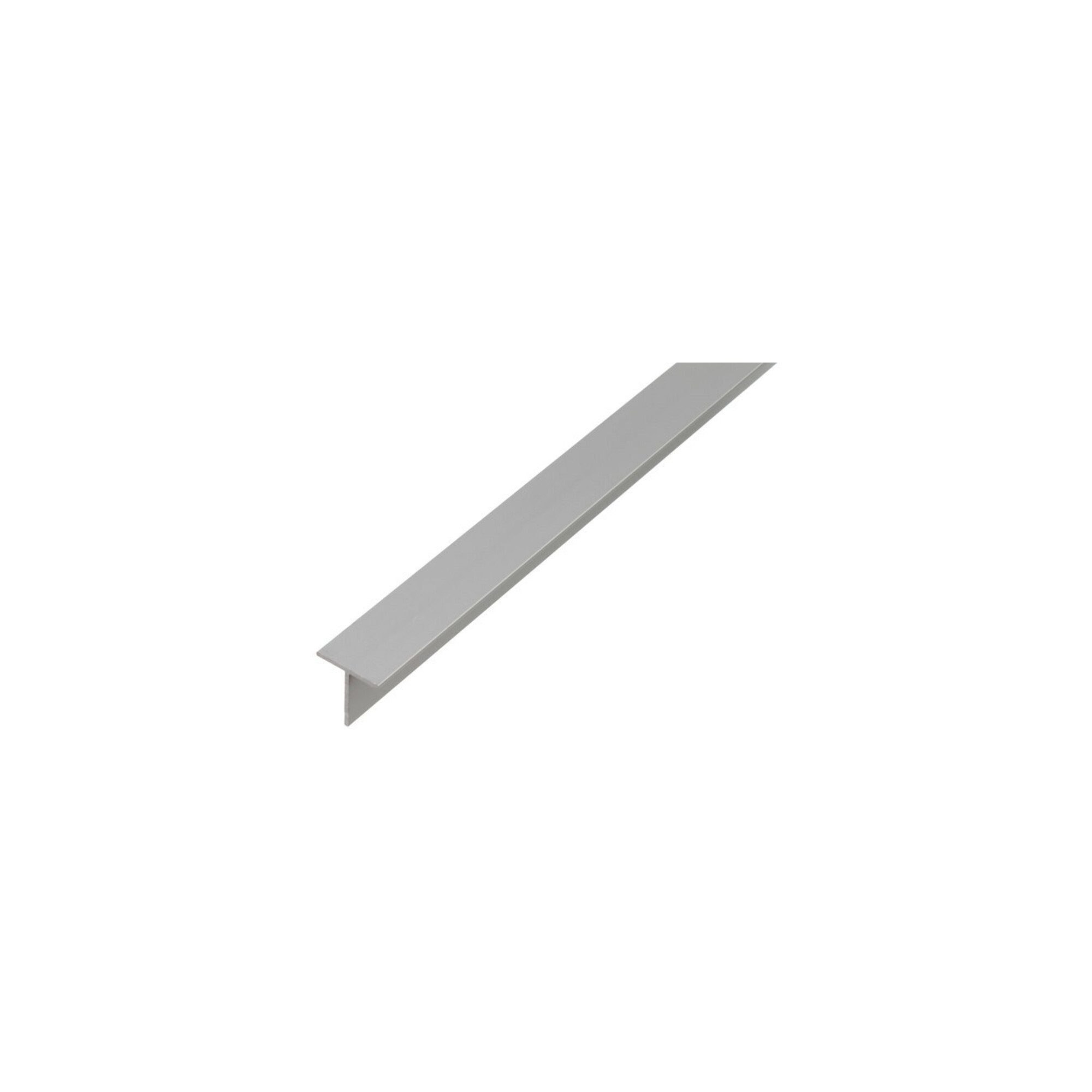 Alberts S-Haken GAH Alberts T-Profil glatt L1.000, B 15xH15mm Aluminium silberfarbig