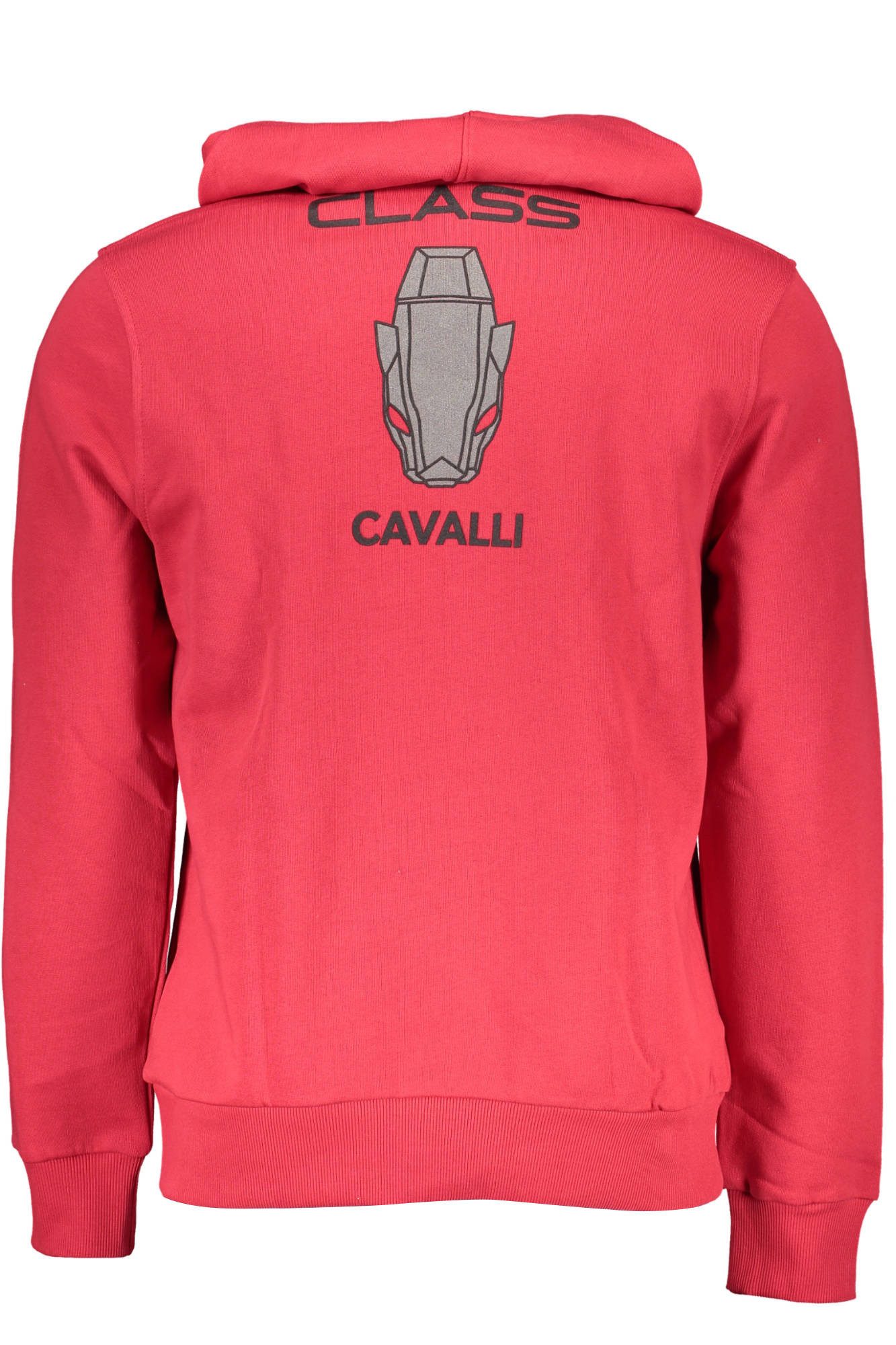 Cavalli Class Sweatshirt Rotes Kapuzen-Sweatshirt für Herren – Stilvolle