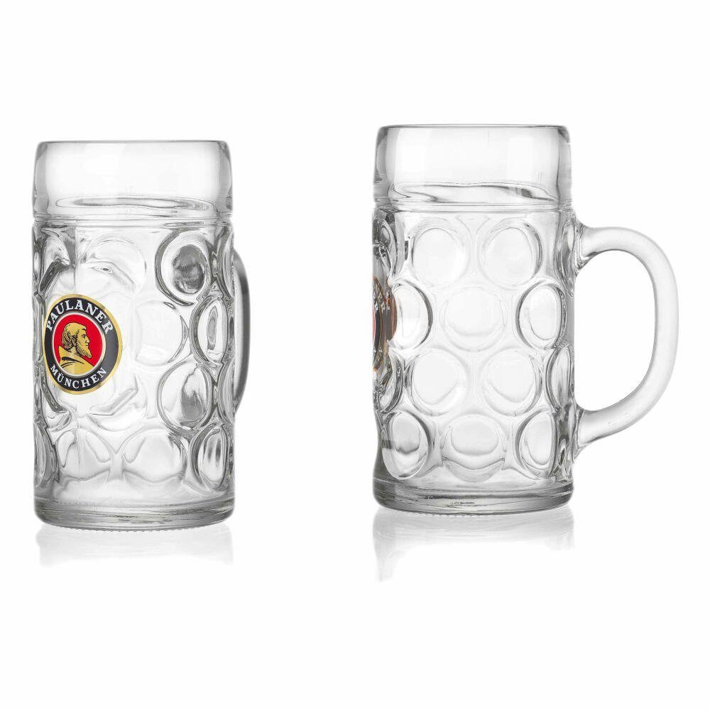 Ritzenhoff & Breker Bierkrug Paulaner Bierseidel 1 L, Glas