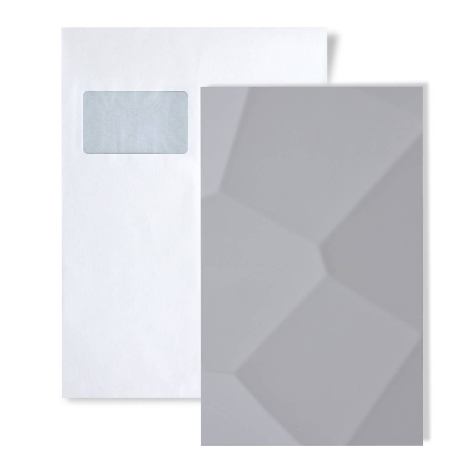 Wallface Wandpaneel 1 MUSTERSTÜCK S-30965 DIN A4 Wandpaneel MUSTER FACET Silver, BxL: 0.4x21 cm, 0.03 qm, (1-tlg) silber
