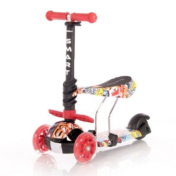 Lorelli Cityroller Kinderroller Smart 2 in 1, Smart PU Räder leuchten klappbar verstellbar