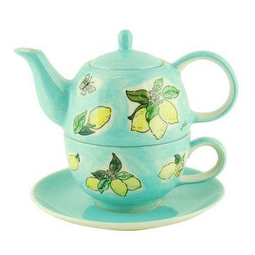 Mila Teekanne Mila Keramik Tee-Set Tea for One Tutto Limone, 0,4 l, (Set)