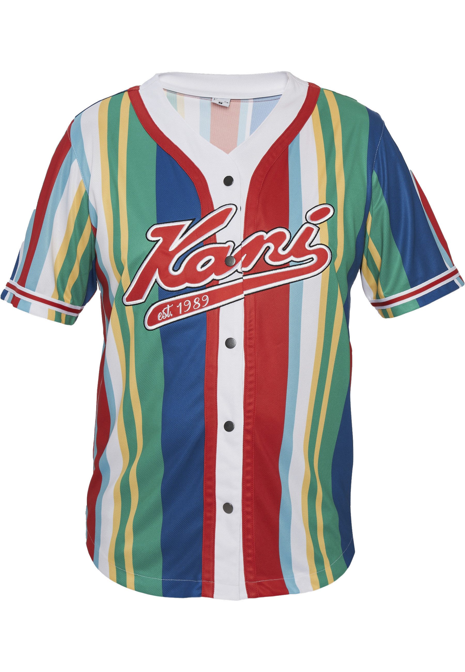 Netzshirt Karl Kani Herren KM232-010-1 KK Varsity Striped Baseball Shirt