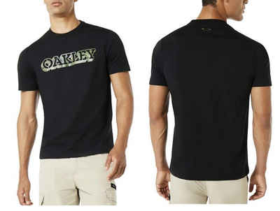 Oakley T-Shirt OAKLEY Camou Retro Oldschool Ski Cotton Golf Tee Logo Graphic Tennis T