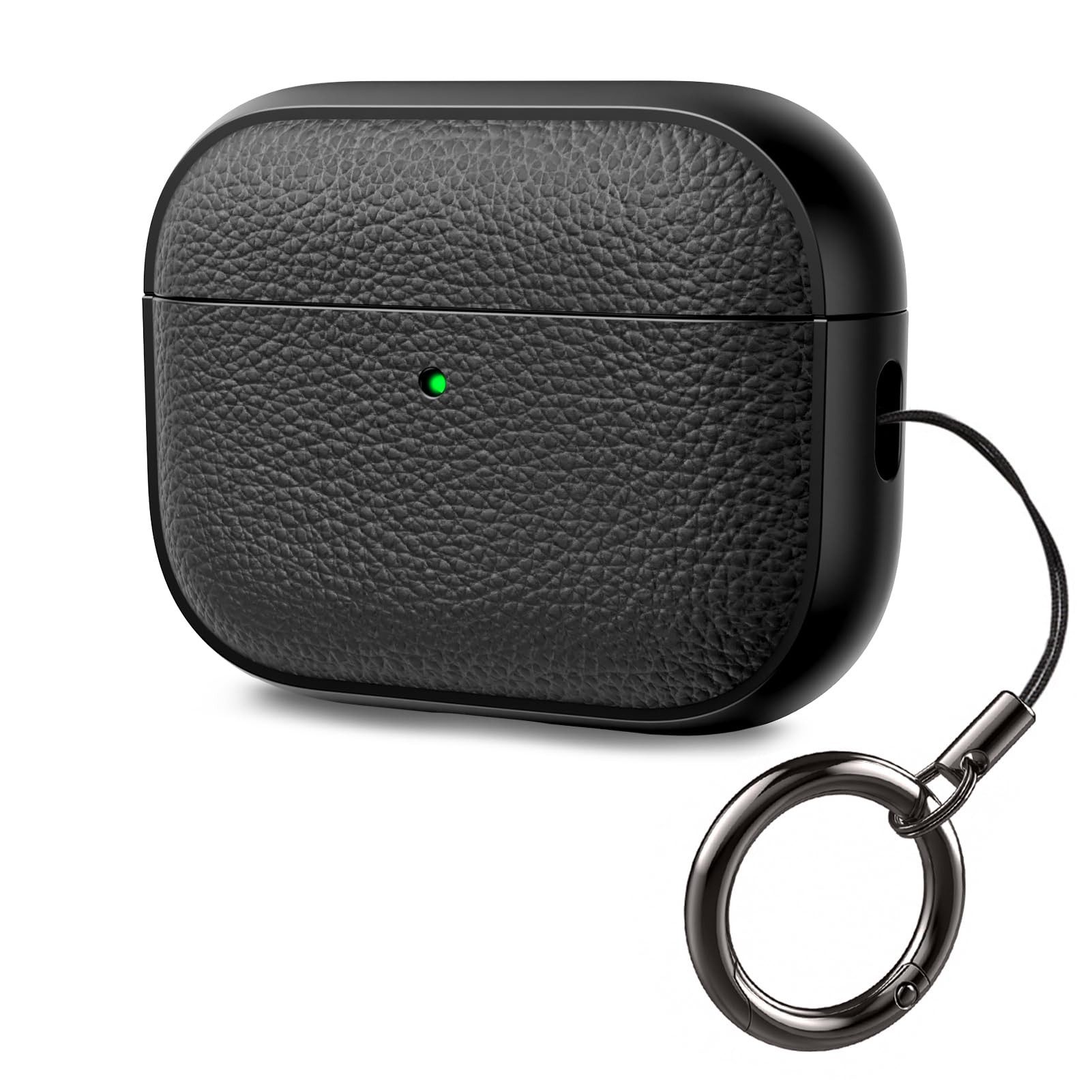 FOUORTUNATE-BEE Kopfhörer-Schutzhülle für AirPods Pro 3 Hülle Soft TPU Hülle mit Handschlaufe, Leder-Touch-Design, Baumtextur Airpods Pro 3 Case