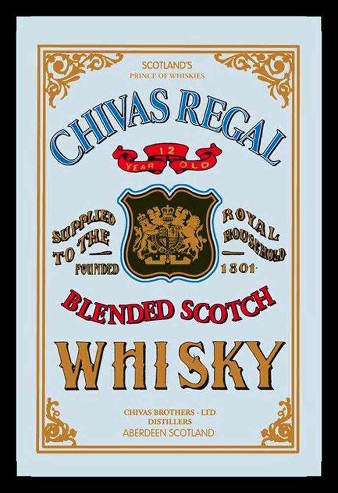 Dekospiegel KS218 Chivas Regal - Whisky - Bedruckter Spiegel