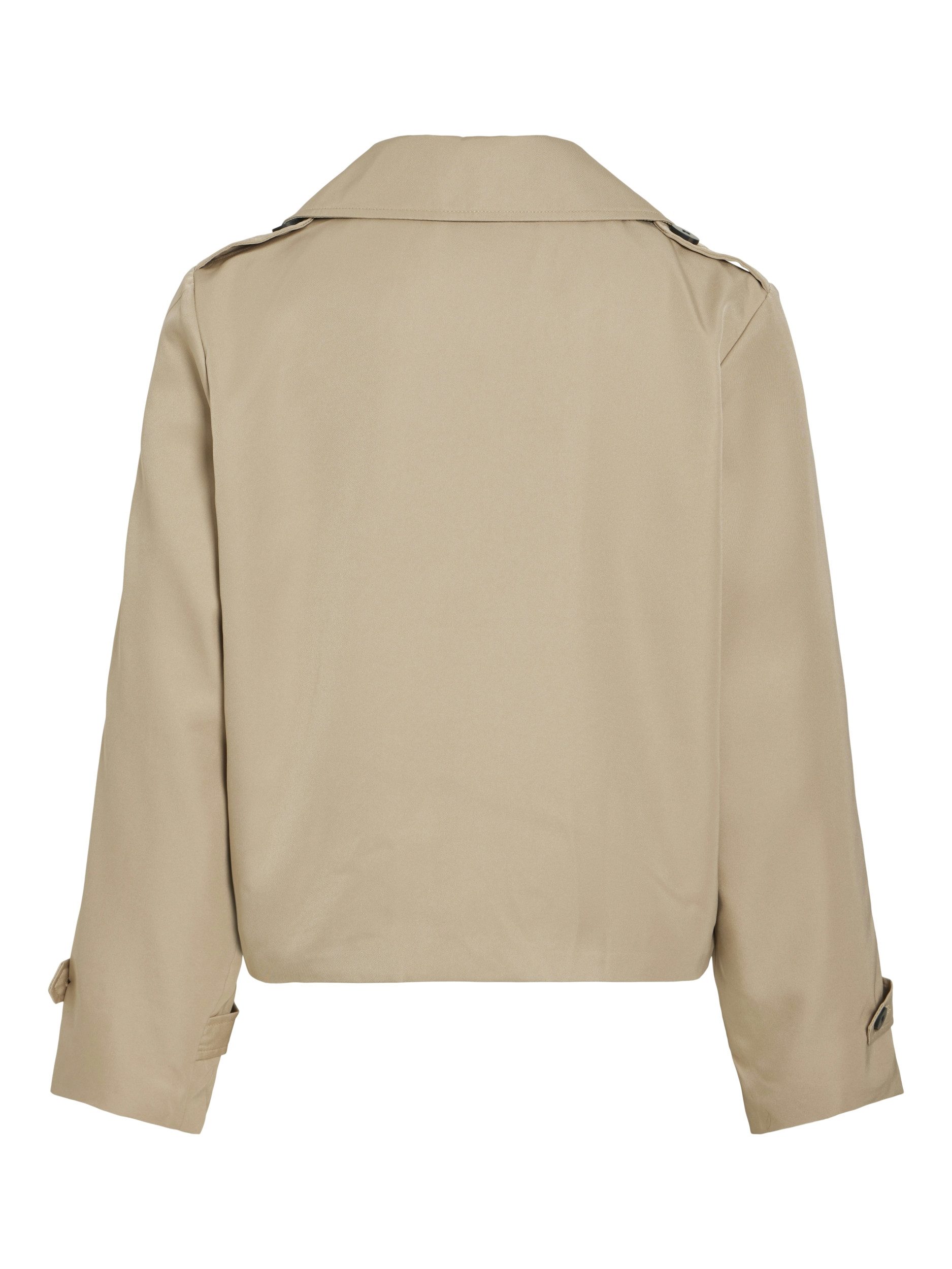 Vila Blouson VIADDISON L/S SHORT TRENCHCOAT Savannah Tan