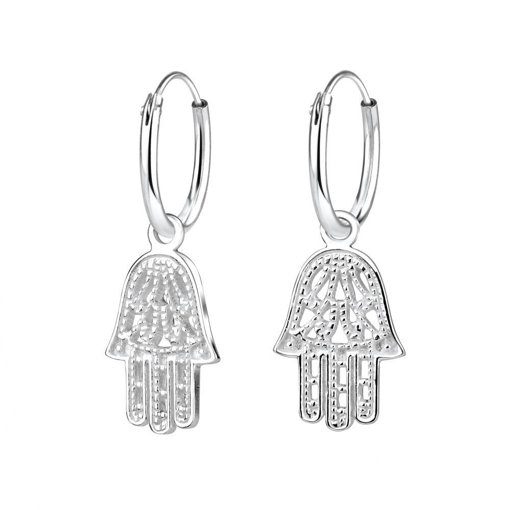 ALEXANDER YORK Paar Creolen Charm-Anhänger HAMSA, 2-tlg., 925 Sterling Silb günstig online kaufen