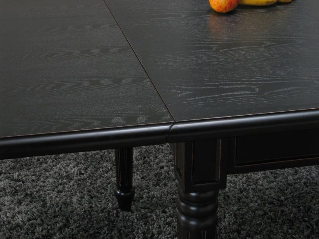 ebuy24 Essgruppe Amaretta Essgruppe 100x180/280 einsch. 2 Schwarz Zusatzpla