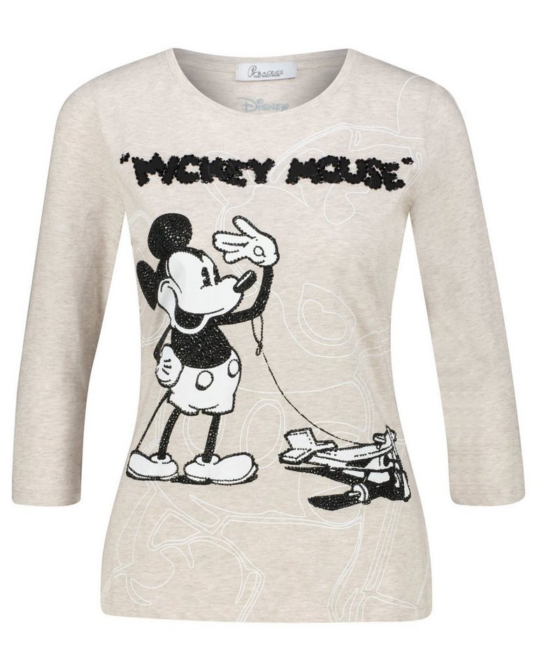 Princess goes Hollywood T-Shirt Damen Shirt MICKEY MOUSE WITH THE PLANE  3/4-Arm (1-tlg)
