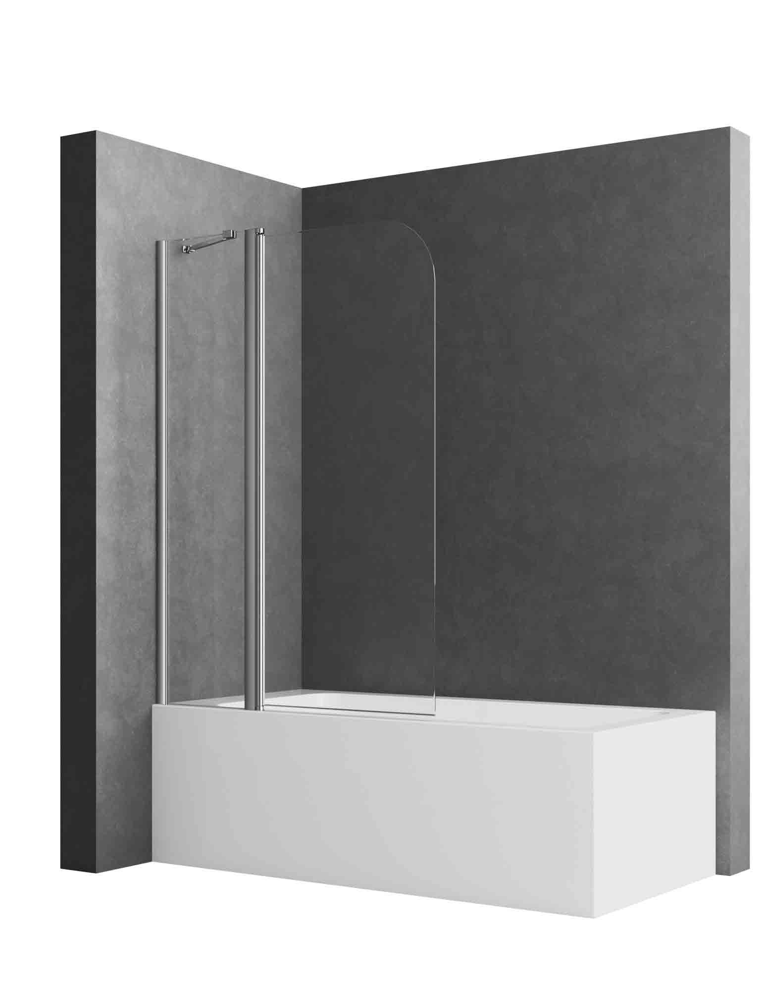 Boromal Duschwand für Badewanne Badewannenaufsatz 2 günstig online kaufen