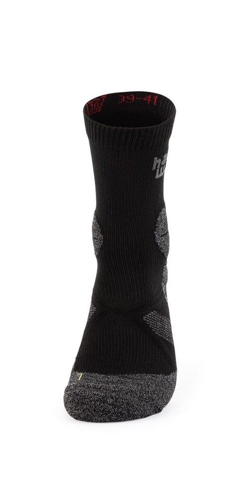 Hanwag Wandersocken Crew Hike Sock (feuchtigkeitstransport, leicht) asphaltgrau/grün