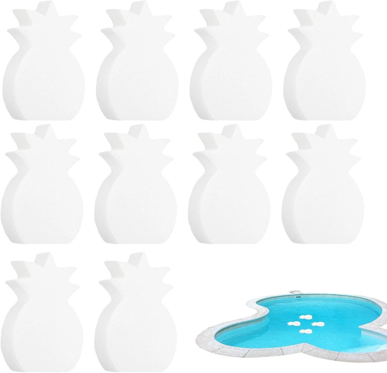 FELIXLEO Reinigungsschwamm Oelabsorbierender Schwamm Pool Spa 10er Set Sauberes Wasser
