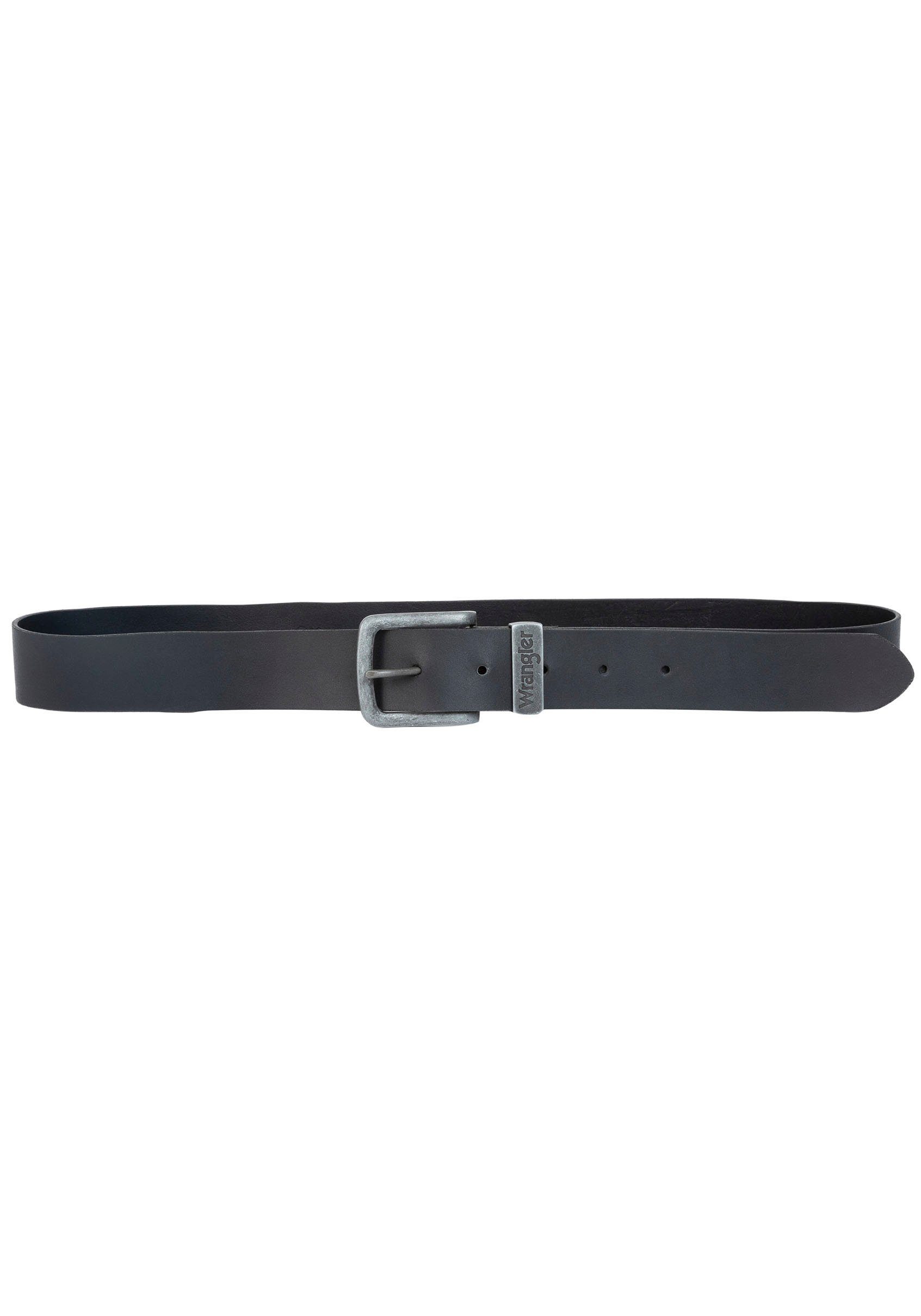 Wrangler Ledergürtel METAL LOOP black