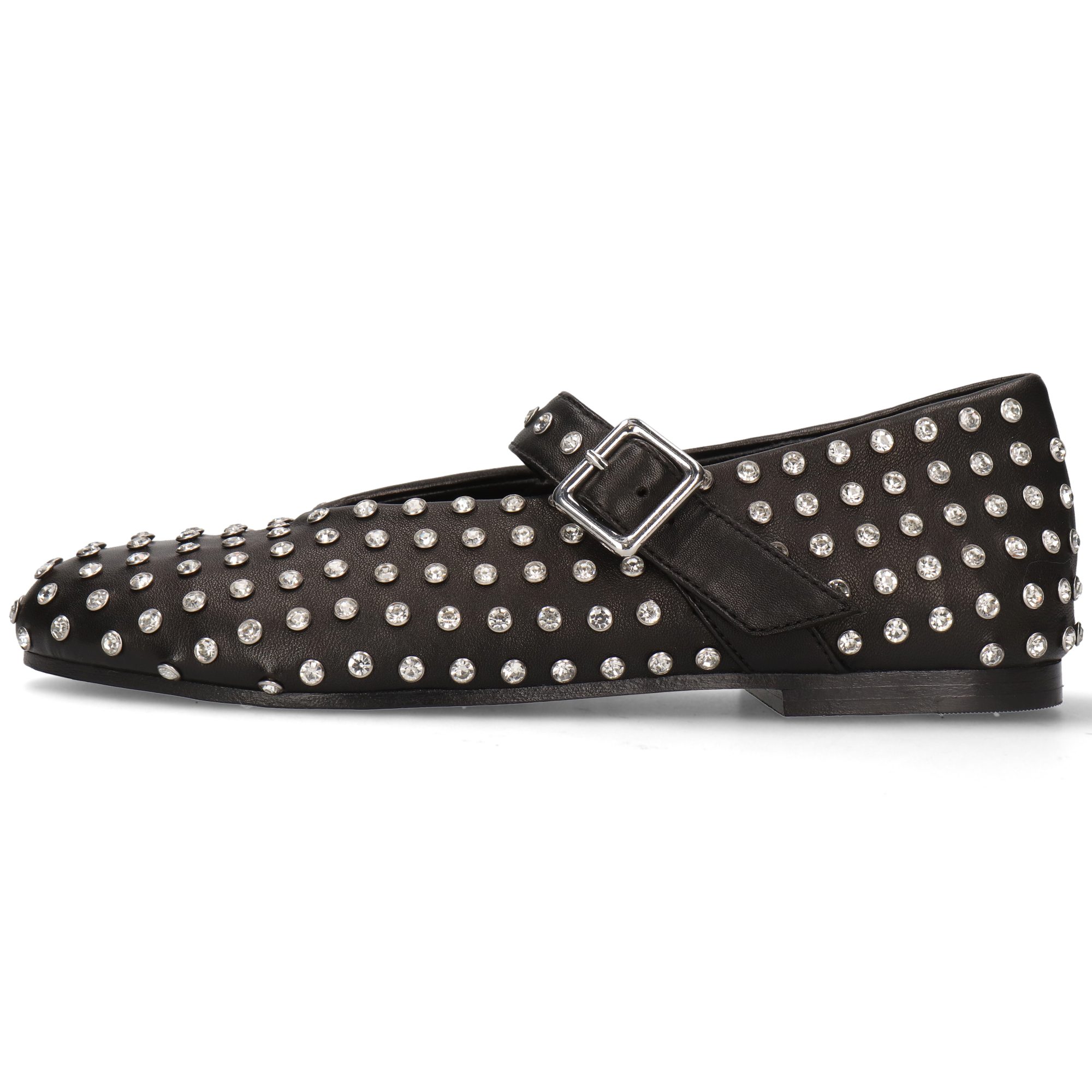 Melvin & Hamilton Emily 3 Leder-Ballerinas für Damen Ballerina Flache Absätze, Echtes Leder, Kristallverzierung