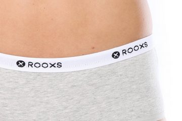 ROOXS Hipster Unterwäsche Damen Slip Unterhosen (3-St) Baumwolle Hipster