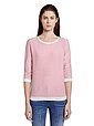 TOM TAILOR Denim Sweatshirt mit strukturiertem Streifen, Bild 1