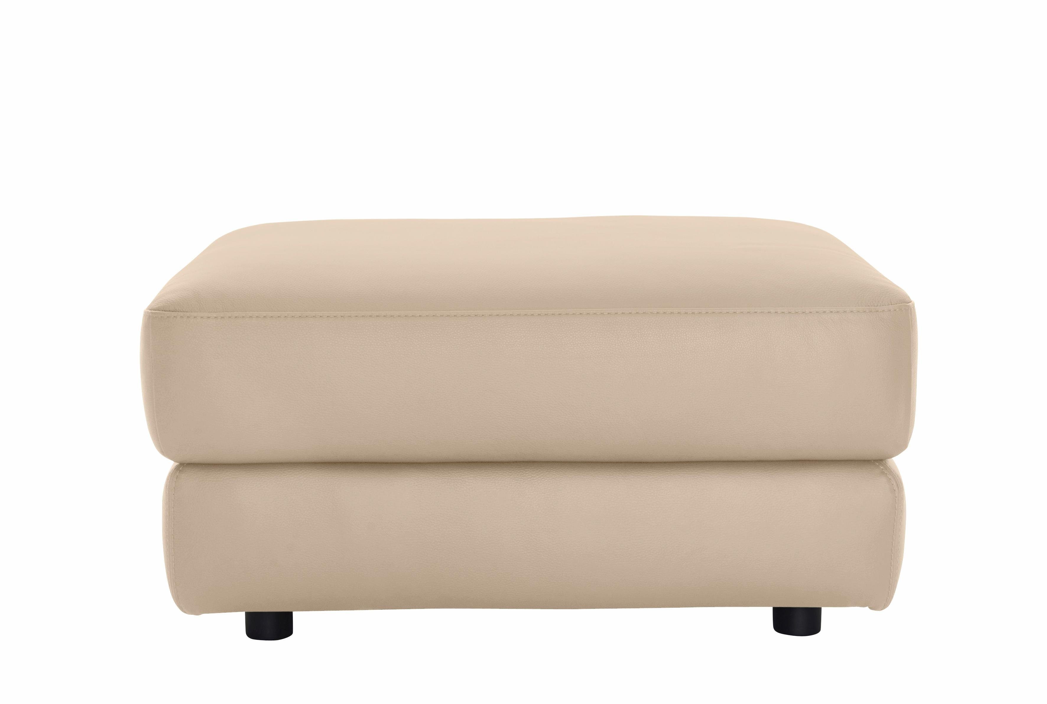 CALIA ITALIA Hocker Gaia, hochwertiger, edler Lederhocker mit erstklassigem Sitzkomfort