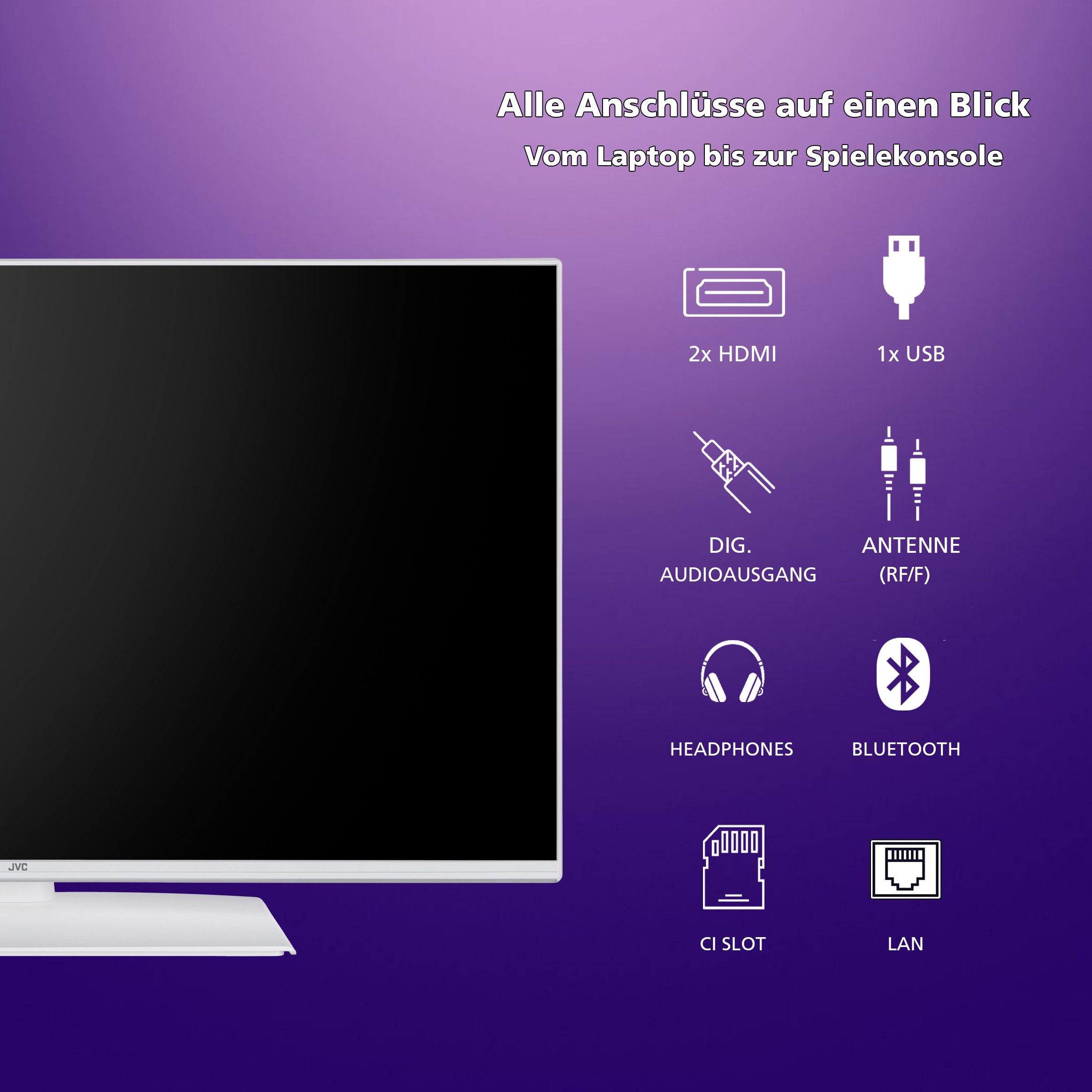 JVC LT-40VF5355W LCD-LED Fernseher (102 ...