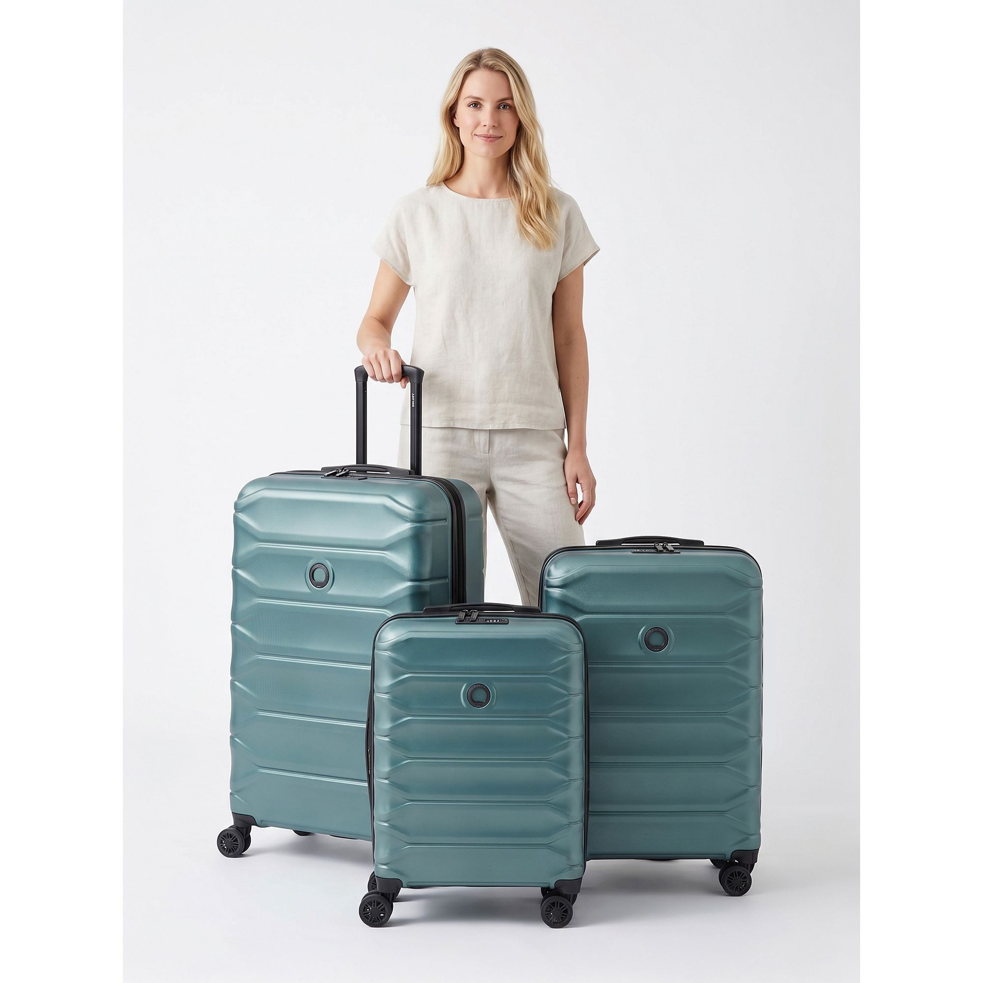 Delsey Paris Trolleyset Meteor, 4 Rollen, (3-teilig, 3 tlg), ABS