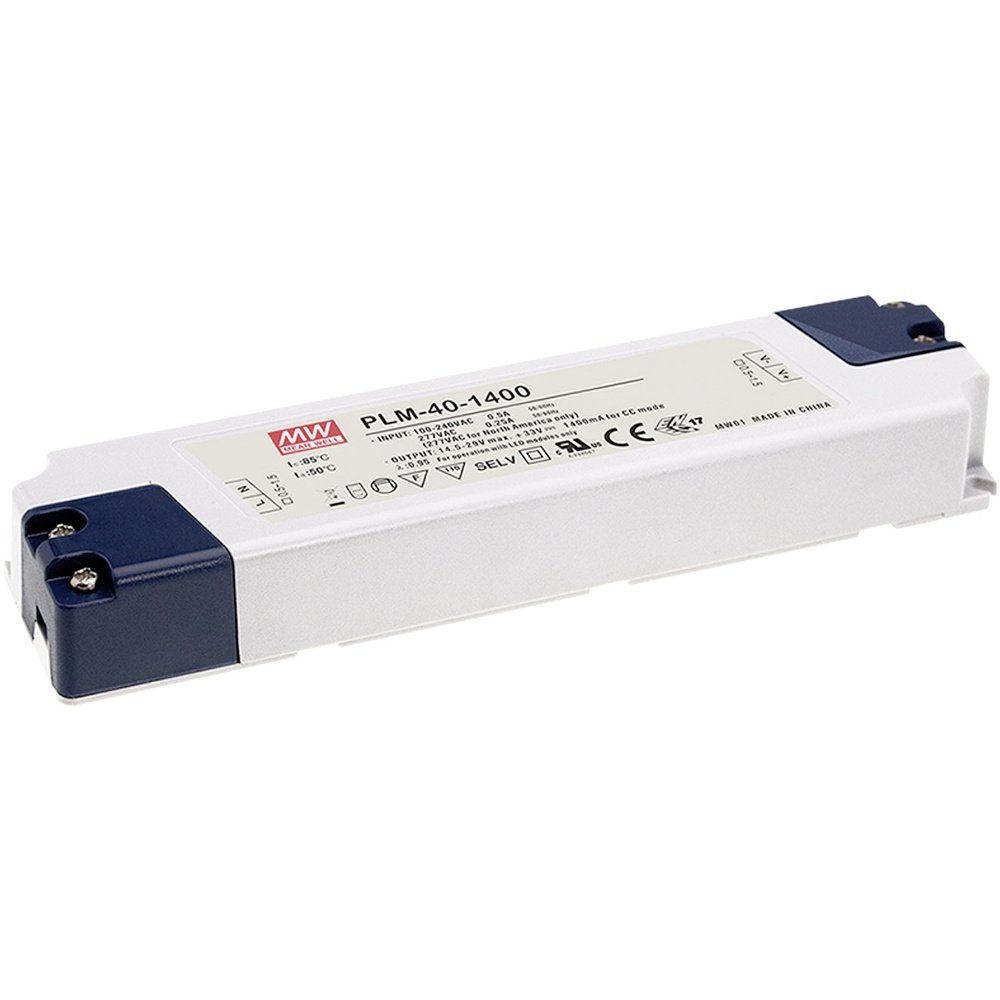MW Mean Well PLM-25-350 LED-Treiber Konstantstrom 25 W 0.35 A 42 - 72 LED Trafo
