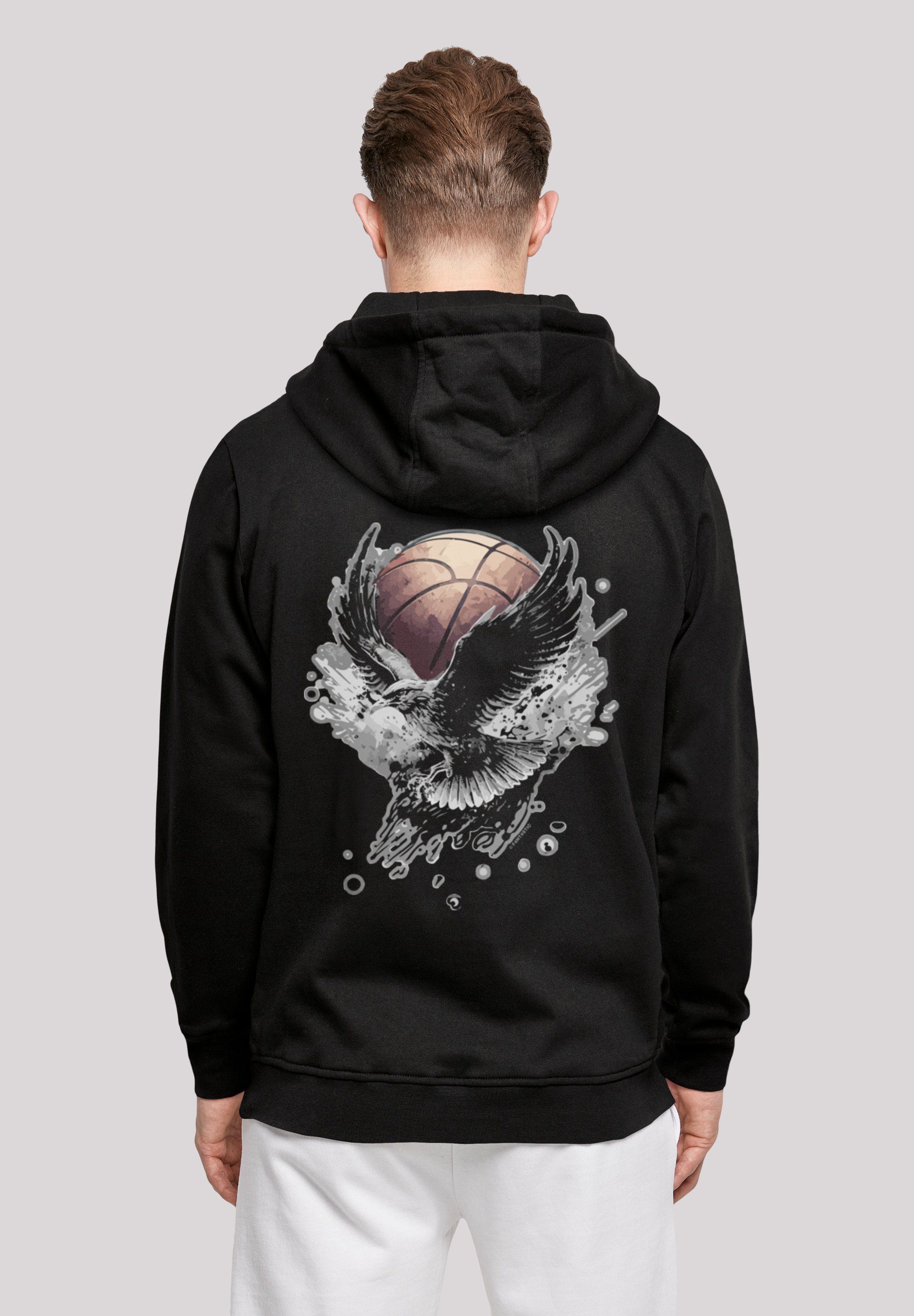 F4NT4STIC Kapuzenpullover Basketball Adler Print, Verstellbare Kapuze und  geräumige Kängurutasche