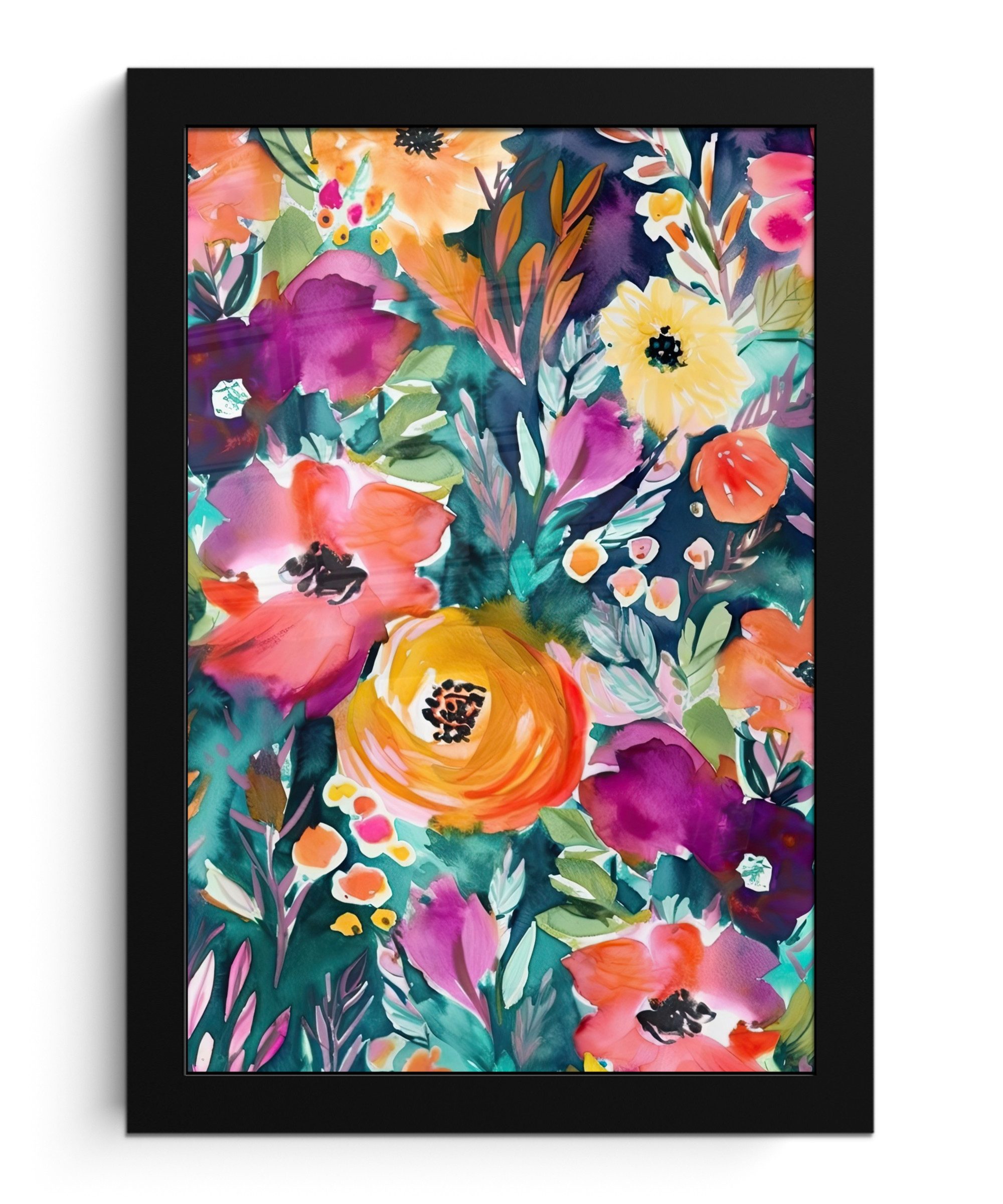 Poster Blumen - Ölfarbe - Kunst - Natur