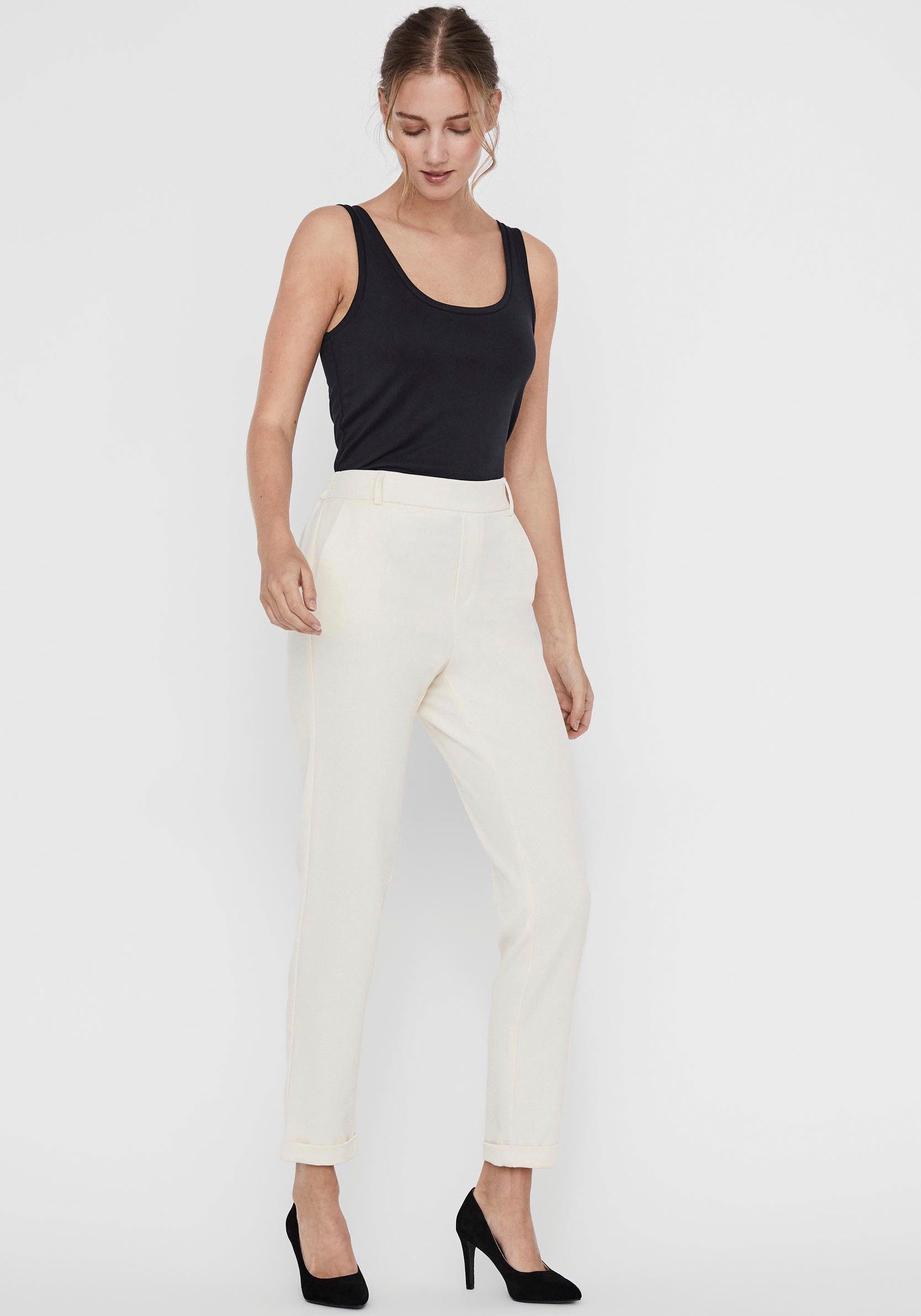 Vero Moda Anzughose VMMAYA MR LOOSE SOLID PANT NOOS Materialmix