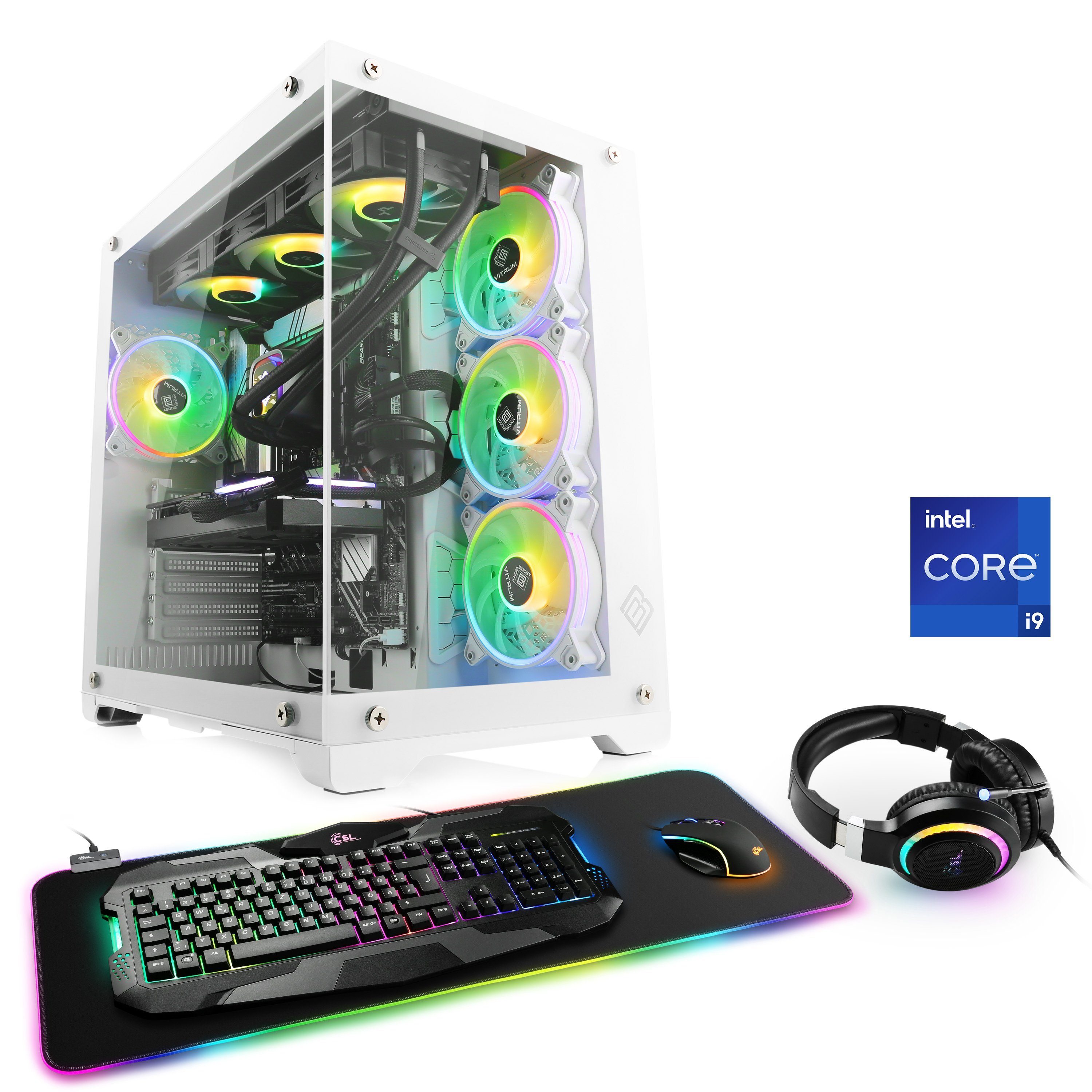 CSL Aqueon C94322 Extreme Edition Gaming-PC (Intel® Core i9 13900KF, AMD Radeon RX 7900XTX, 32 GB RAM, 1000 GB SSD, Wasserkühlung)