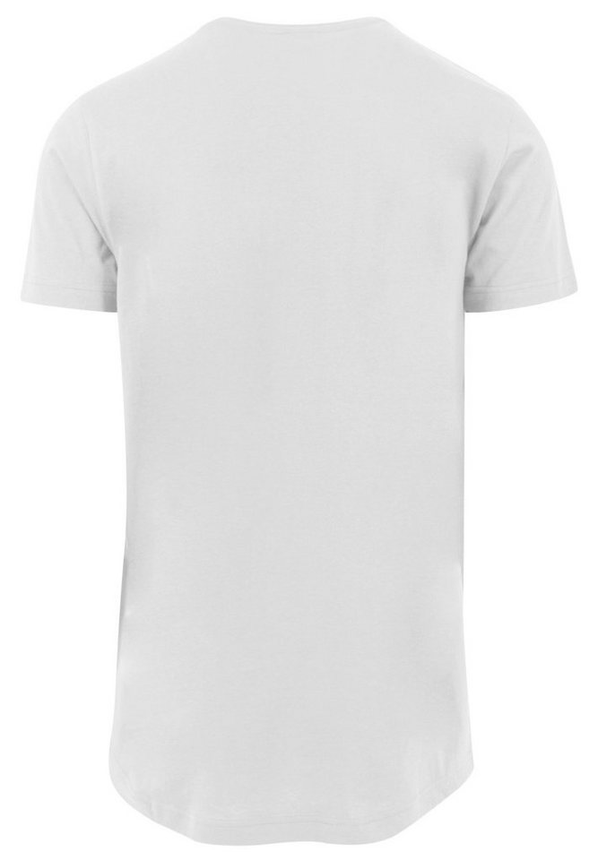 F4NT4STIC T-Shirt NASA Classic Space Shuttle White Herren,Premium Merch ,Lang,Longshirt,Bedruckt