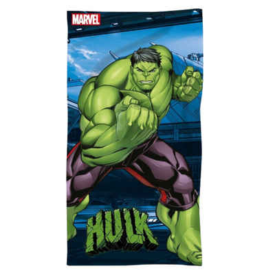 MARVEL Strandtuch Marvel Avengers HULK Mikrofaser Badetuch XL 70x140 cm, Microfaser