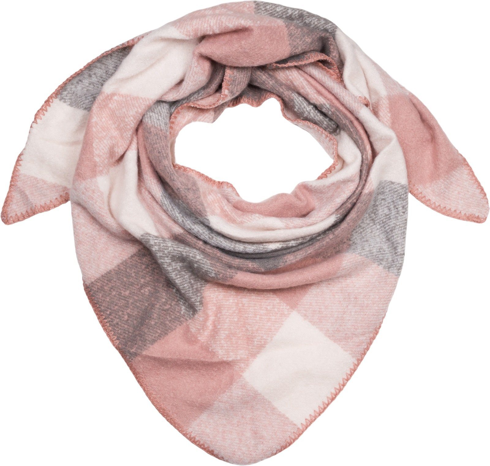 styleBREAKER XXL-Schal Web Dreiecktuch Kariert, (1-St) günstig online kaufen