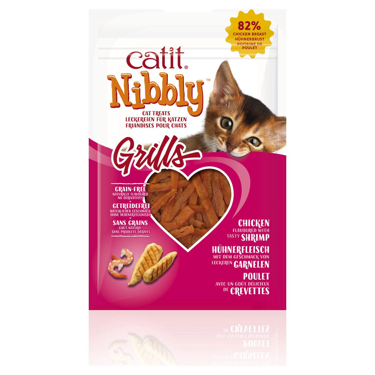 Catit Nibbly Grills mit Hühnchen & Shrimp 30 g, für: Katze