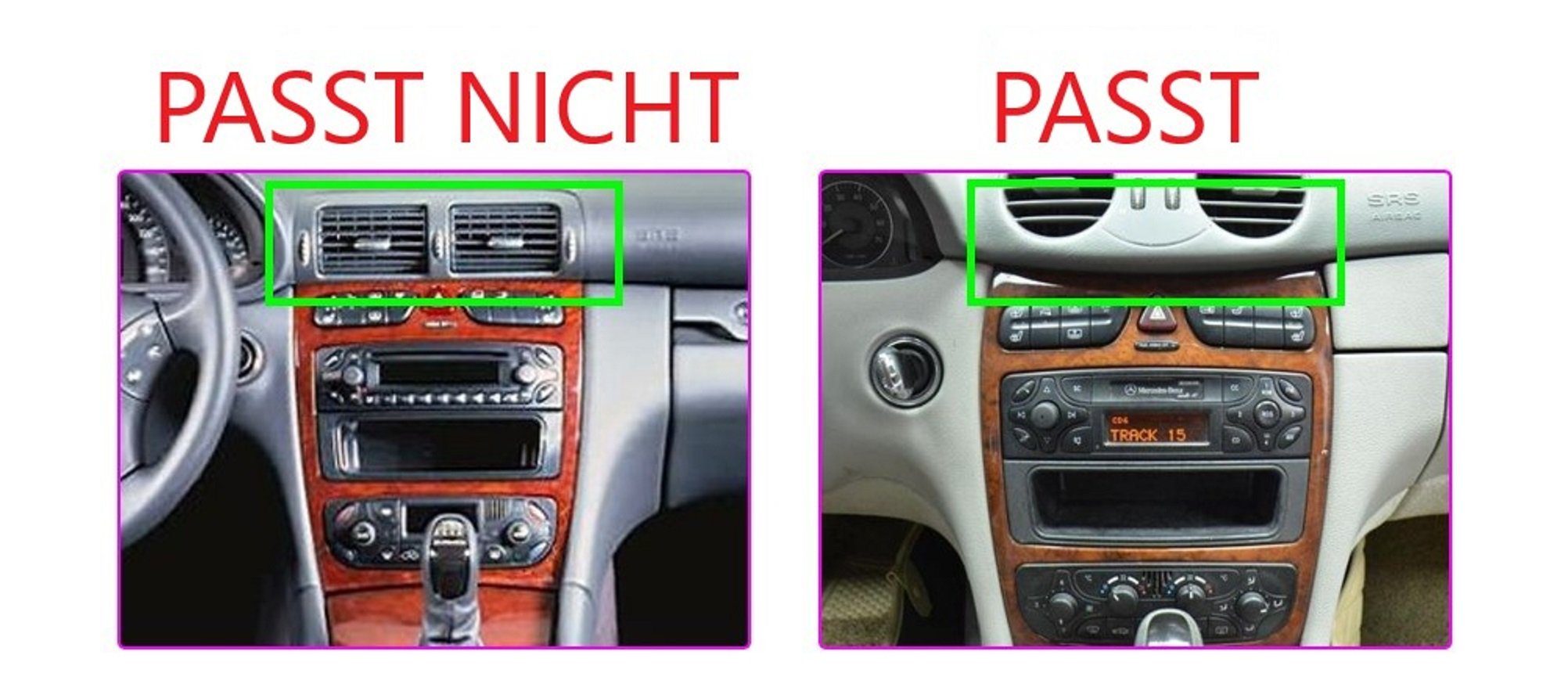 für 12 Autoradio Navi GABITECH Benz zoll 9 GPS S203 Android Mercedes BT Autoradio W203