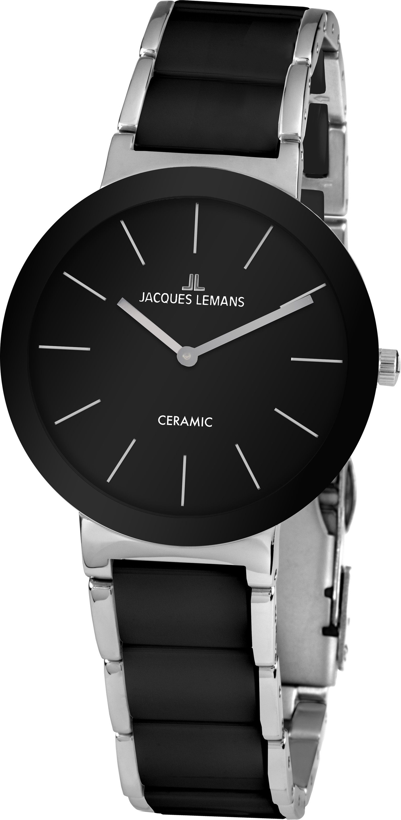 Jacques Lemans Quarzuhr Monaco, 42-7A schwarz