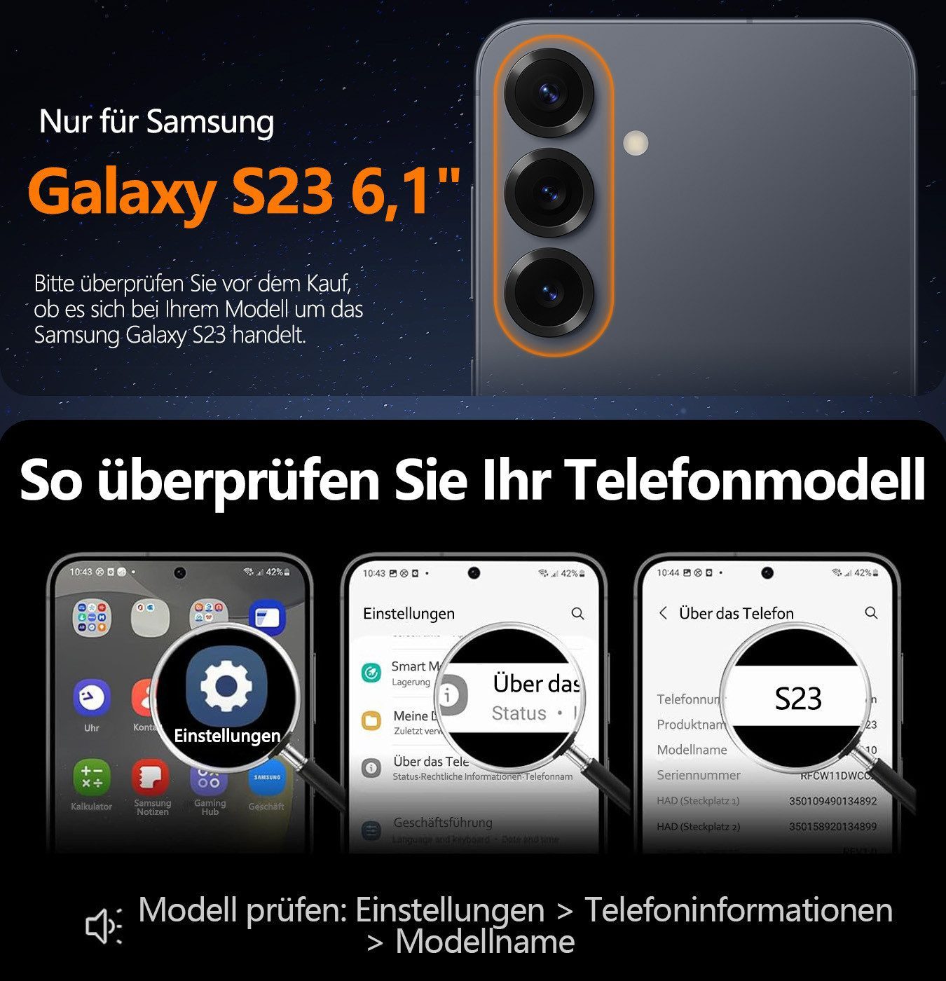 Vivitar Handyhülle Samsung Galaxy S25 Ultra Hülle MagSafe Kompatibel mit Kameraständer mit Kameraschutz, Fallschutz, TPU/PC Backcover für Samsung S25 Ultra, Sto – Bild 4 von 5